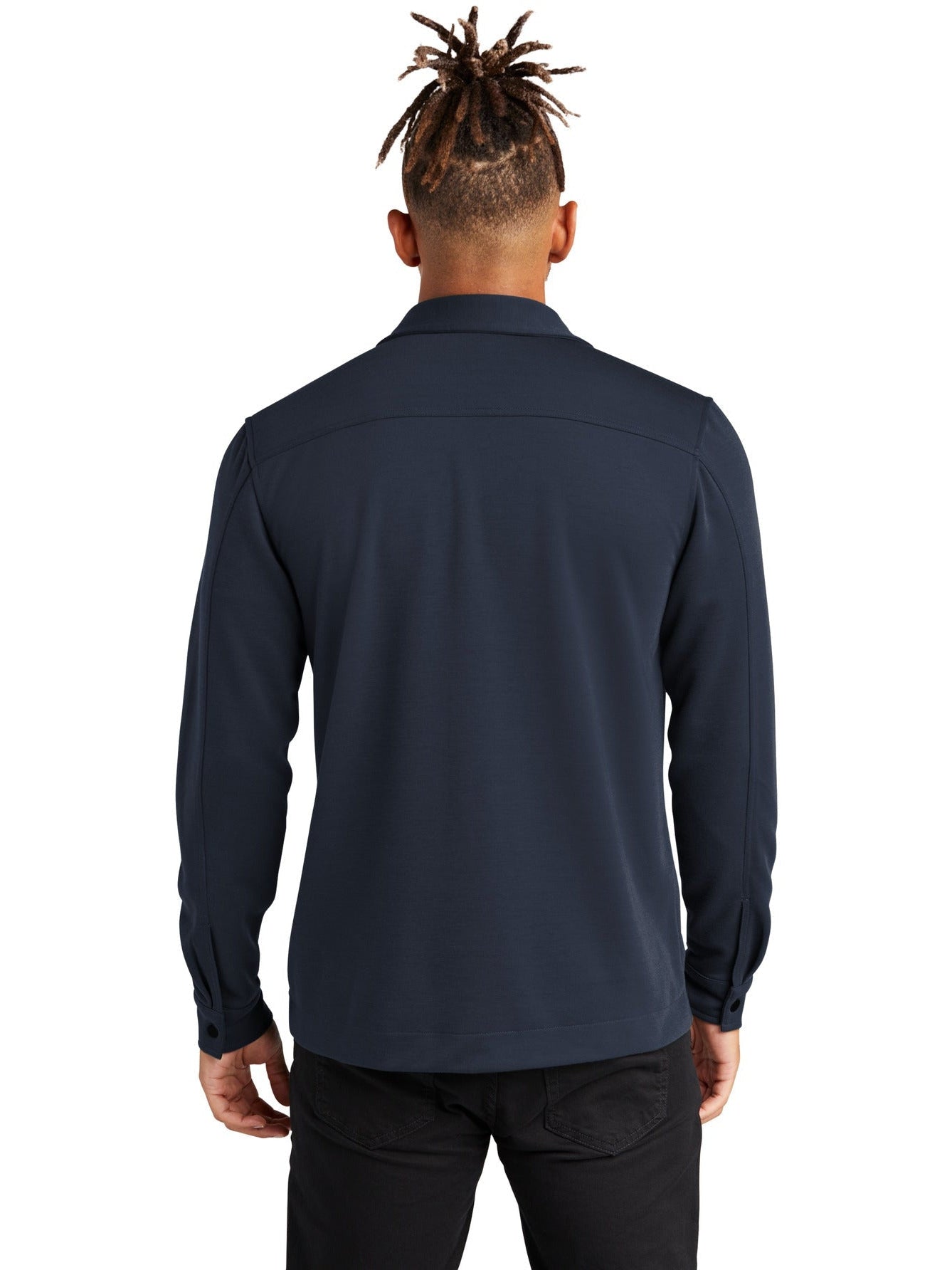 no-logo MERCER+METTLE Double-Knit Snap Front Jacket-Regular-Mercer Mettle-Thread Logic