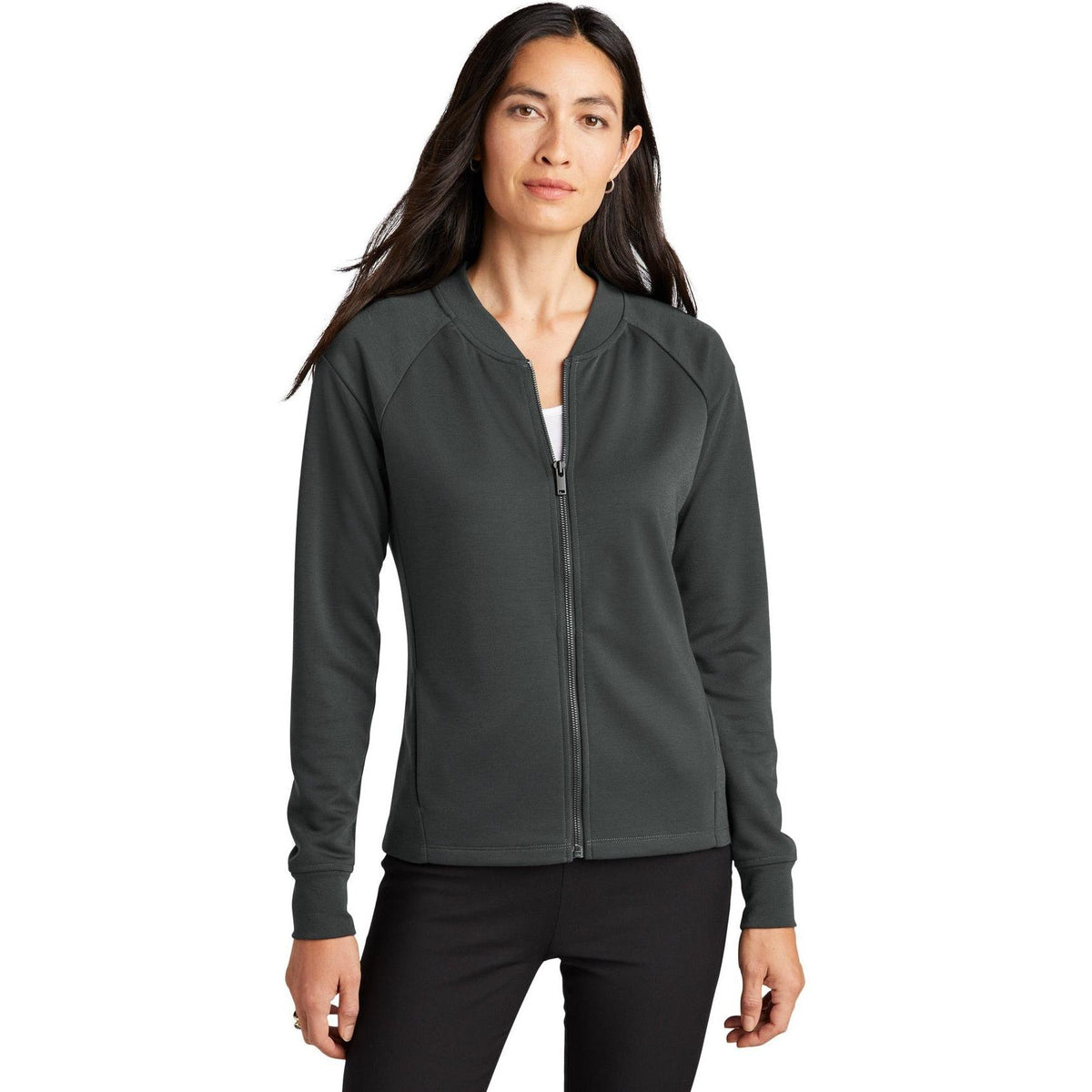 no-logo MERCER+METTLE Ladies Double-Knit Bomber-Regular-Mercer Mettle-Thread Logic