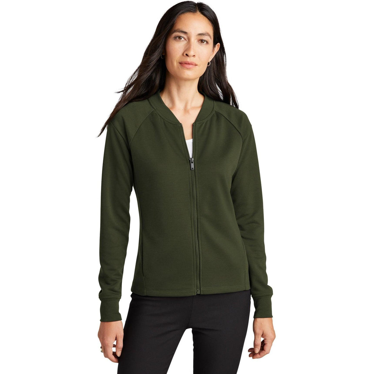 no-logo MERCER+METTLE Ladies Double-Knit Bomber-Regular-Mercer Mettle-Thread Logic