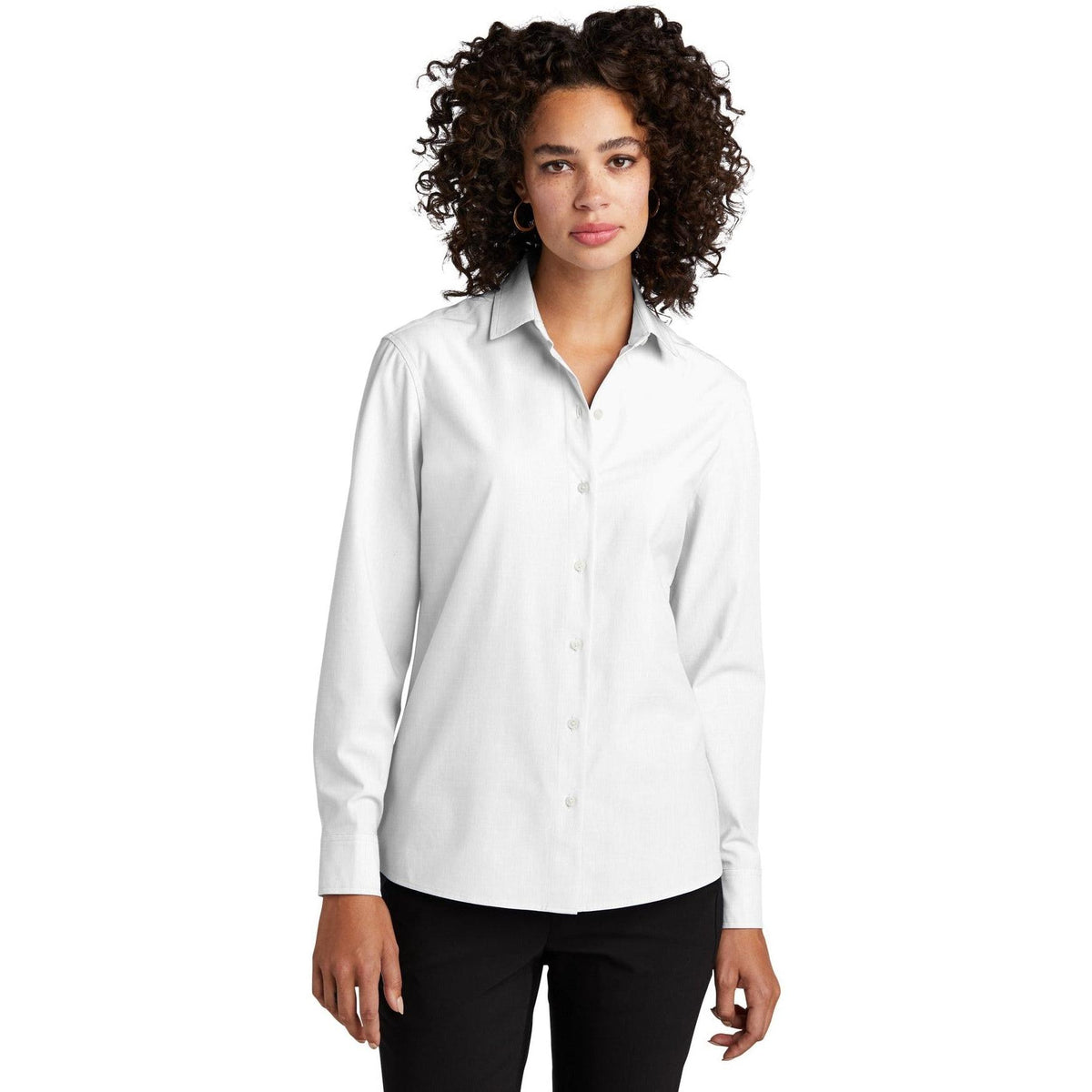 no-logo MERCER+METTLE Ladies Long Sleeve Stretch Woven Shirt-Regular-Mercer Mettle-Thread Logic