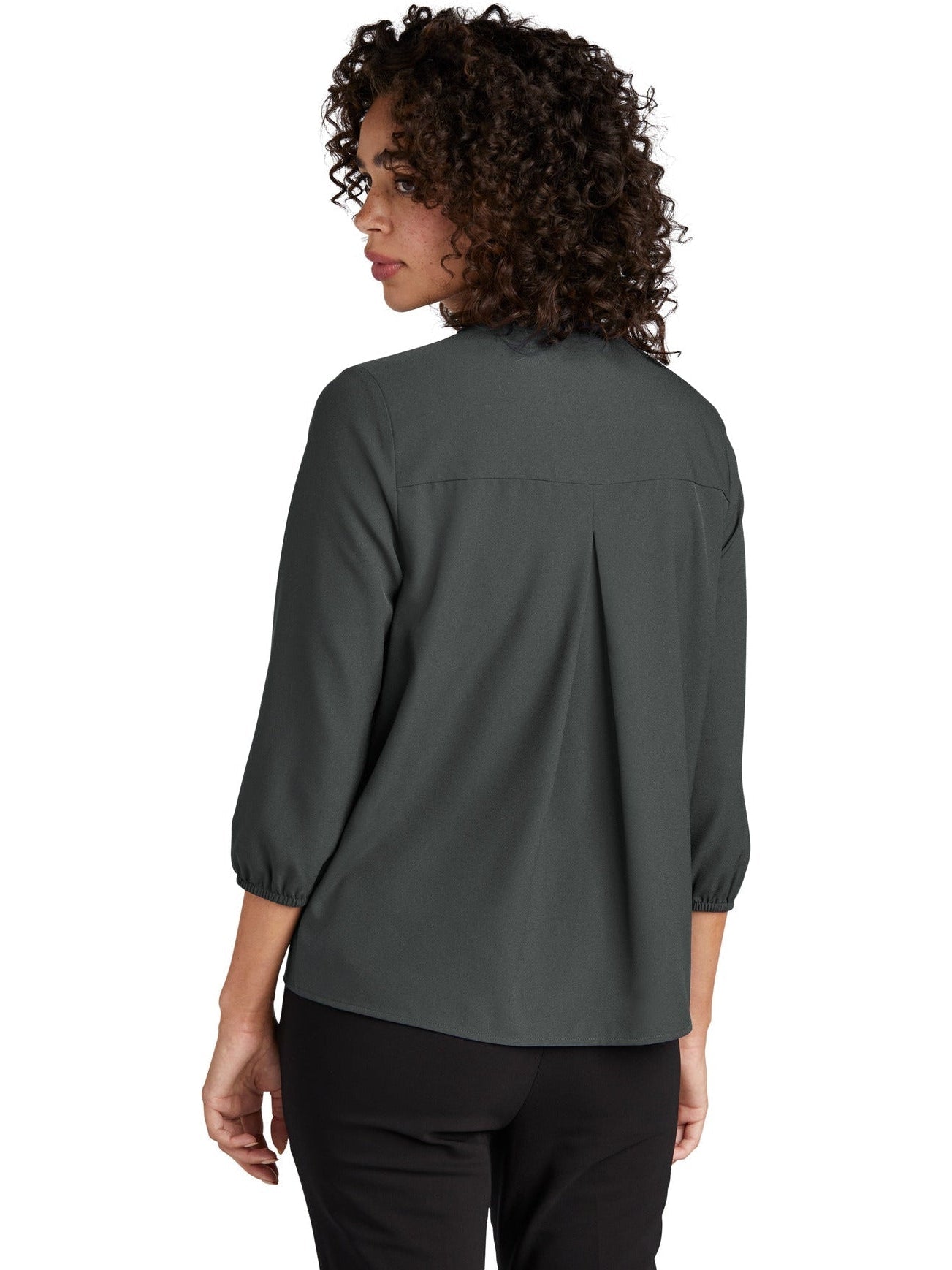 no-logo MERCER+METTLE Ladies Stretch Crepe 3/4-Sleeve Blouse-Regular-Mercer Mettle-Thread Logic