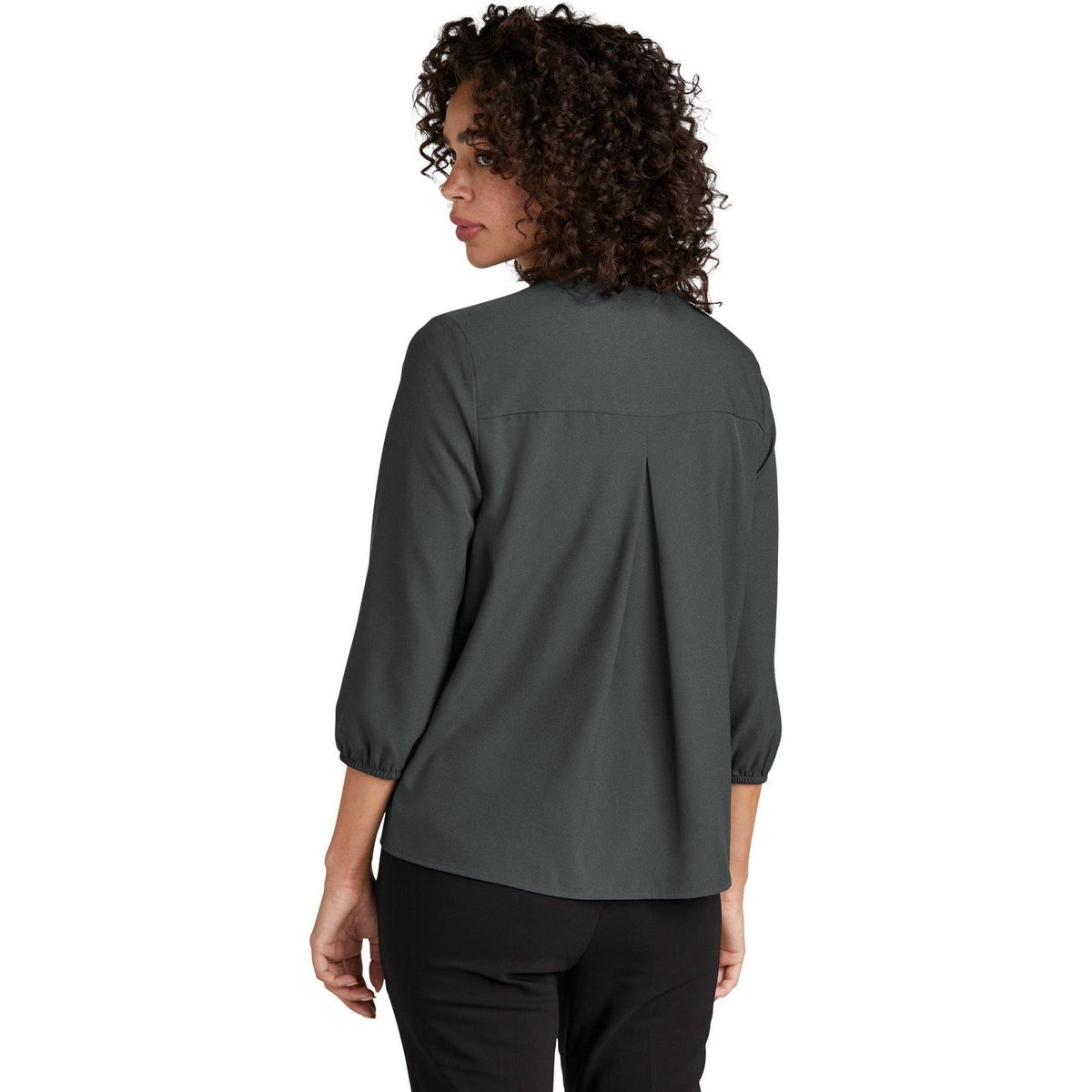 no-logo MERCER+METTLE Ladies Stretch Crepe 3/4-Sleeve Blouse-Regular-Mercer Mettle-Thread Logic