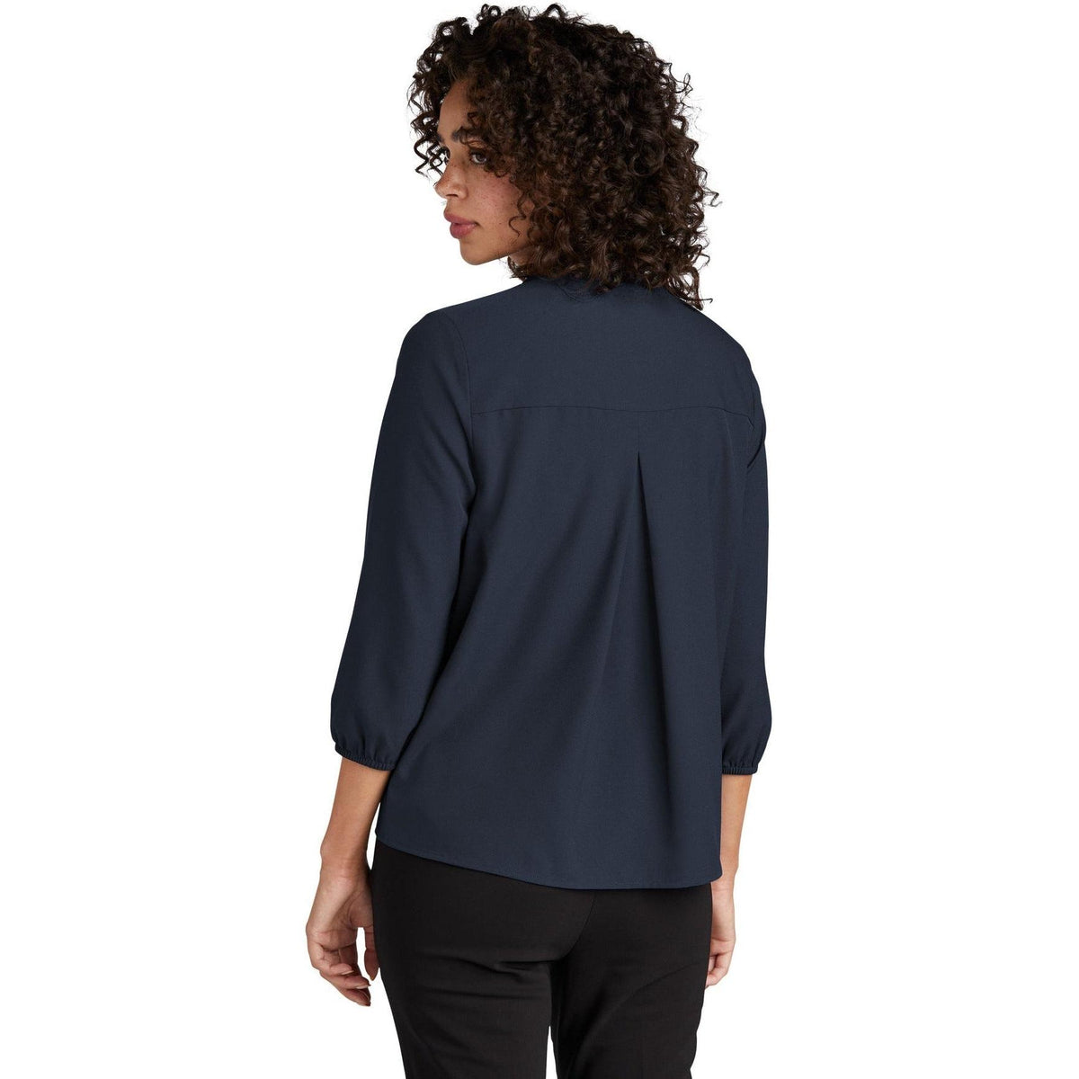 no-logo MERCER+METTLE Ladies Stretch Crepe 3/4-Sleeve Blouse-Regular-Mercer Mettle-Thread Logic