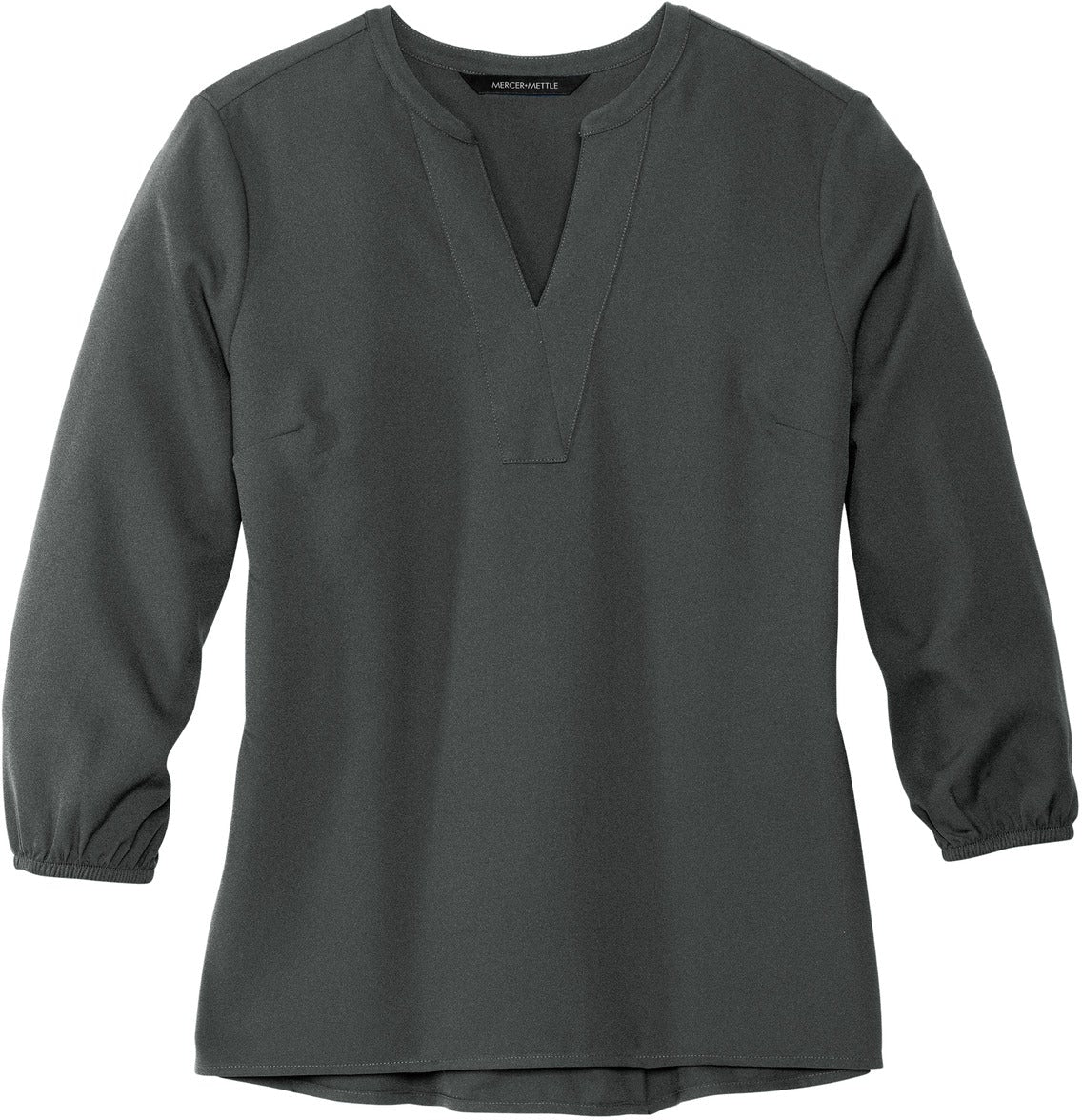 MERCER+METTLE Ladies Stretch Crepe 3/4-Sleeve Blouse