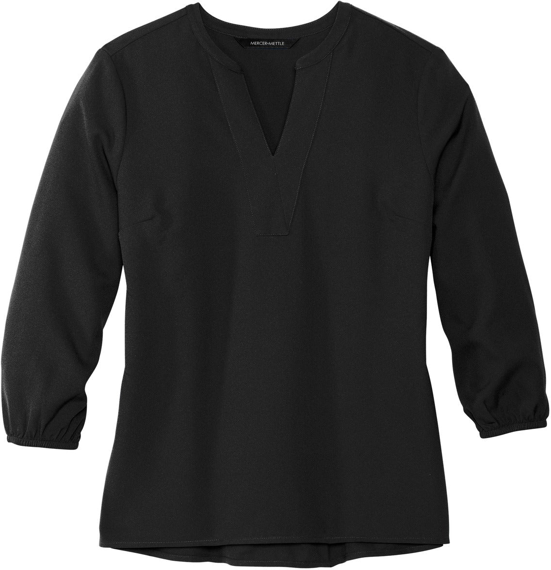 MERCER+METTLE Ladies Stretch Crepe 3/4-Sleeve Blouse