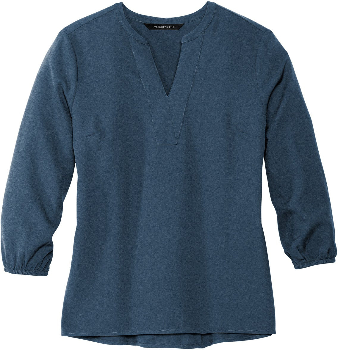 MERCER+METTLE Ladies Stretch Crepe 3/4-Sleeve Blouse
