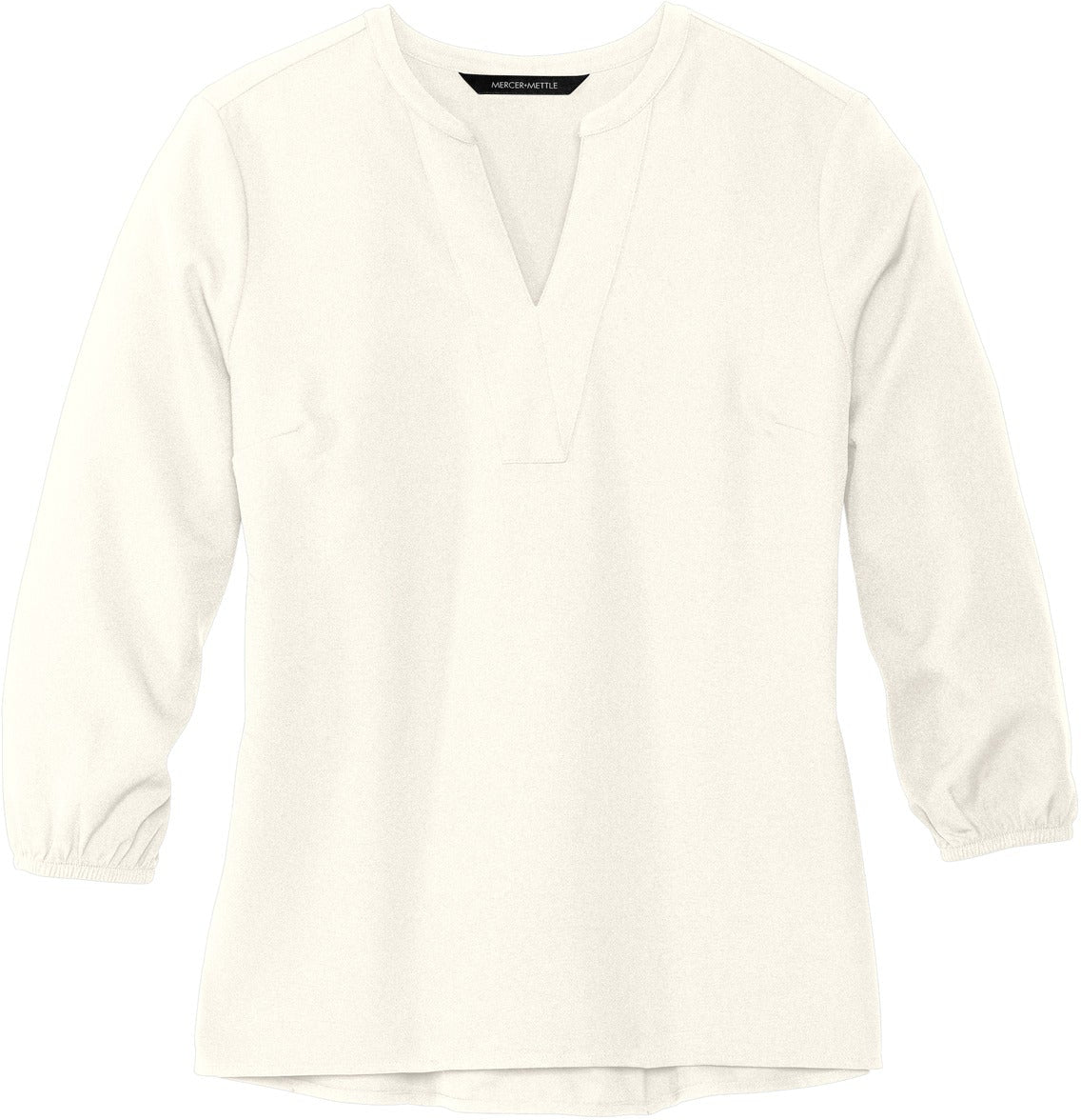 MERCER+METTLE Ladies Stretch Crepe 3/4-Sleeve Blouse
