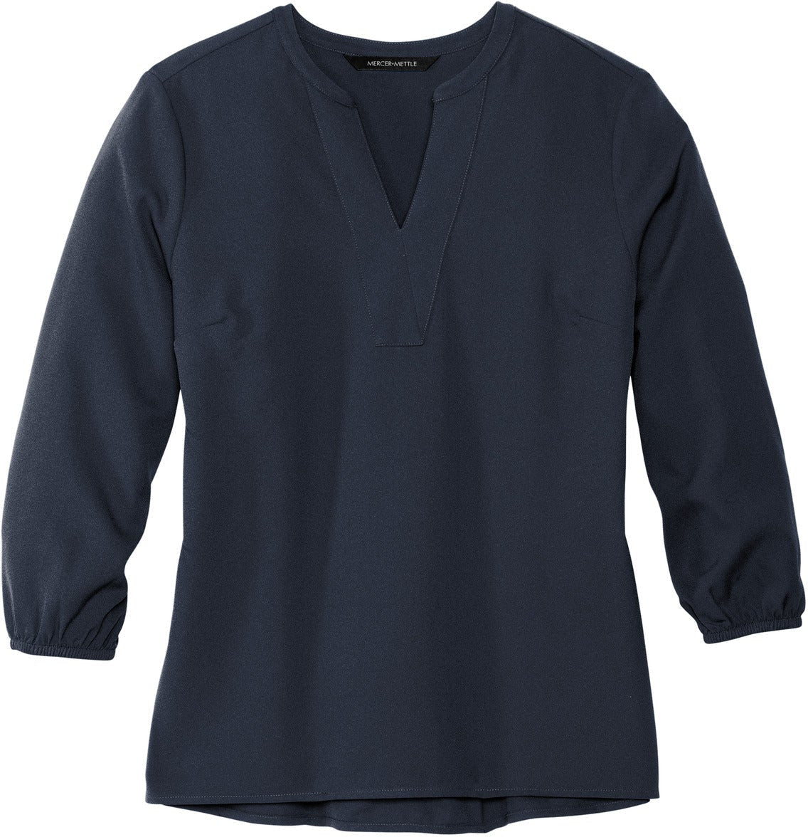 MERCER+METTLE Ladies Stretch Crepe 3/4-Sleeve Blouse