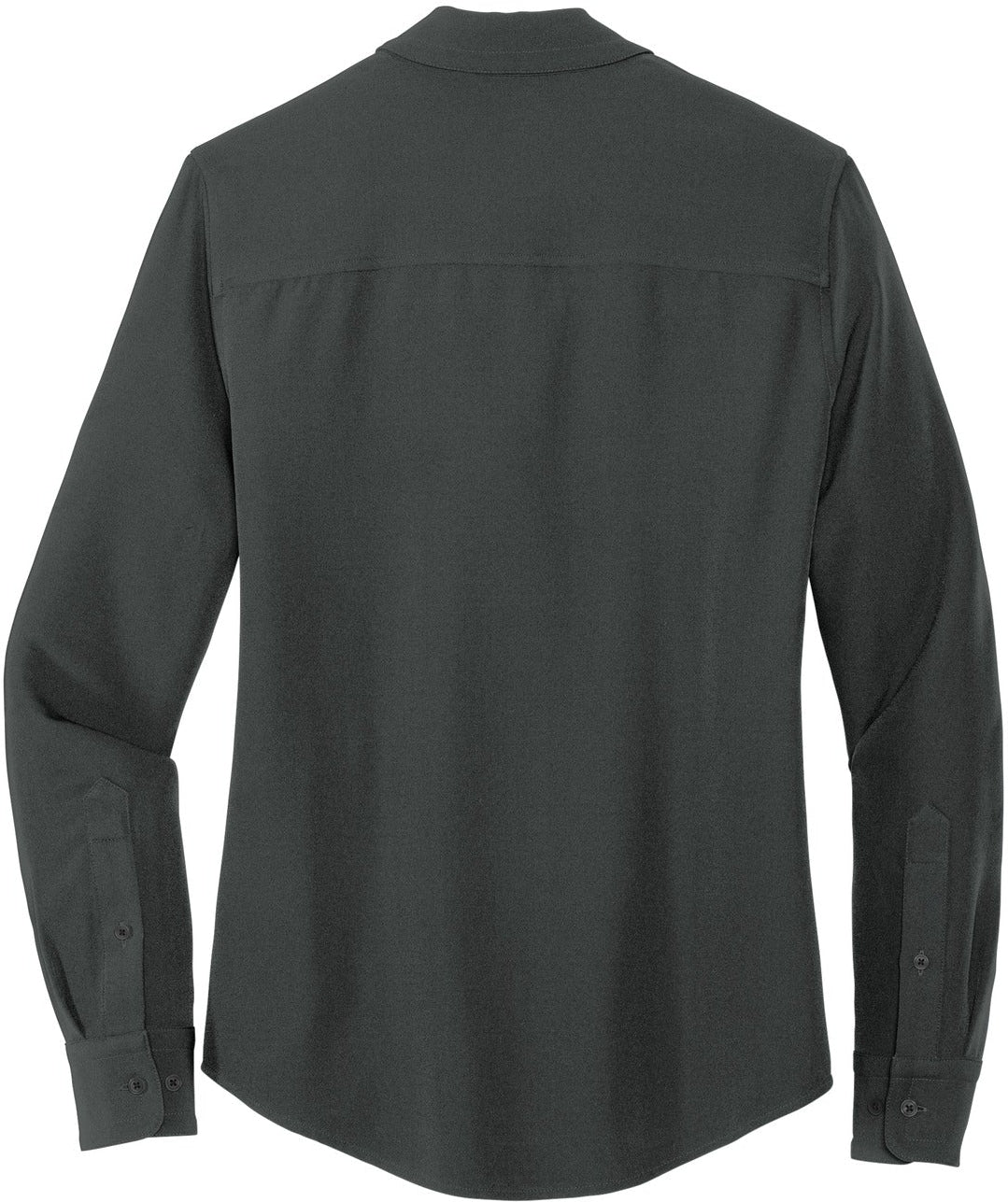 no-logo MERCER+METTLE Ladies Stretch Crepe Long Sleeve Camp Blouse-Regular-Mercer Mettle-Thread Logic