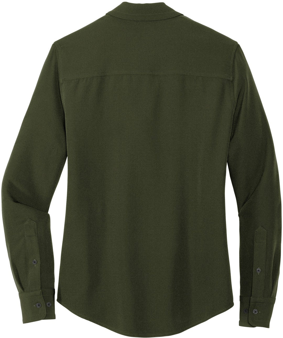 no-logo MERCER+METTLE Ladies Stretch Crepe Long Sleeve Camp Blouse-Regular-Mercer Mettle-Thread Logic