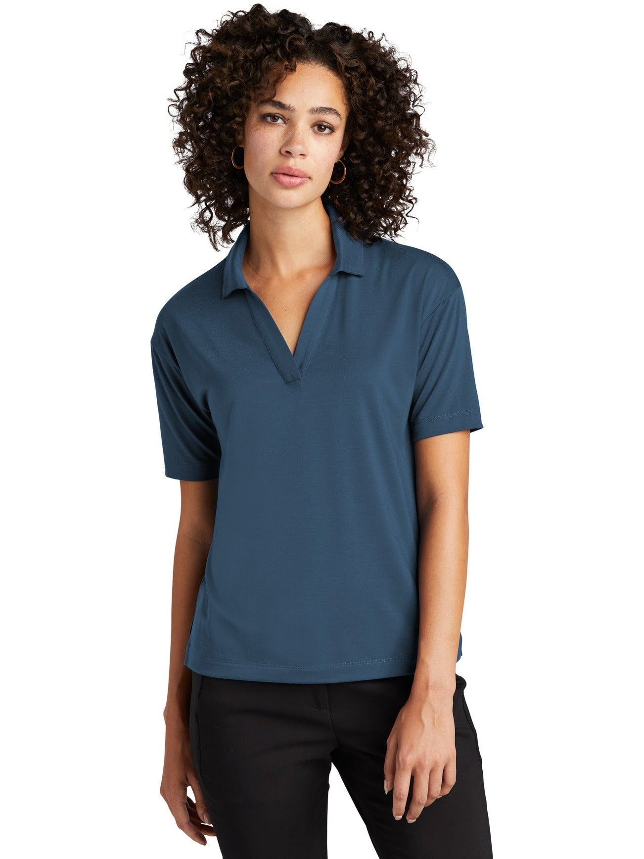 no-logo MERCER+METTLE Ladies Stretch Jersey Polo-Regular-Mercer Mettle-Thread Logic