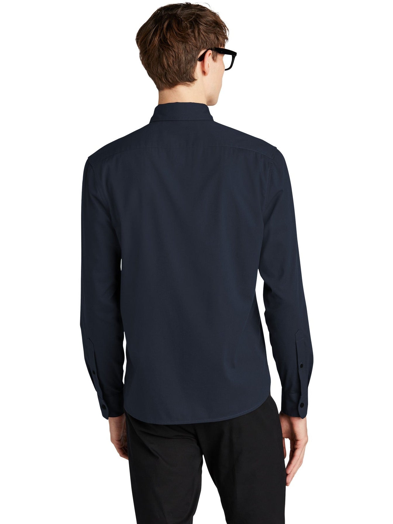 no-logo MERCER+METTLE Long Sleeve Stretch Woven Shirt-Regular-Mercer Mettle-Thread Logic