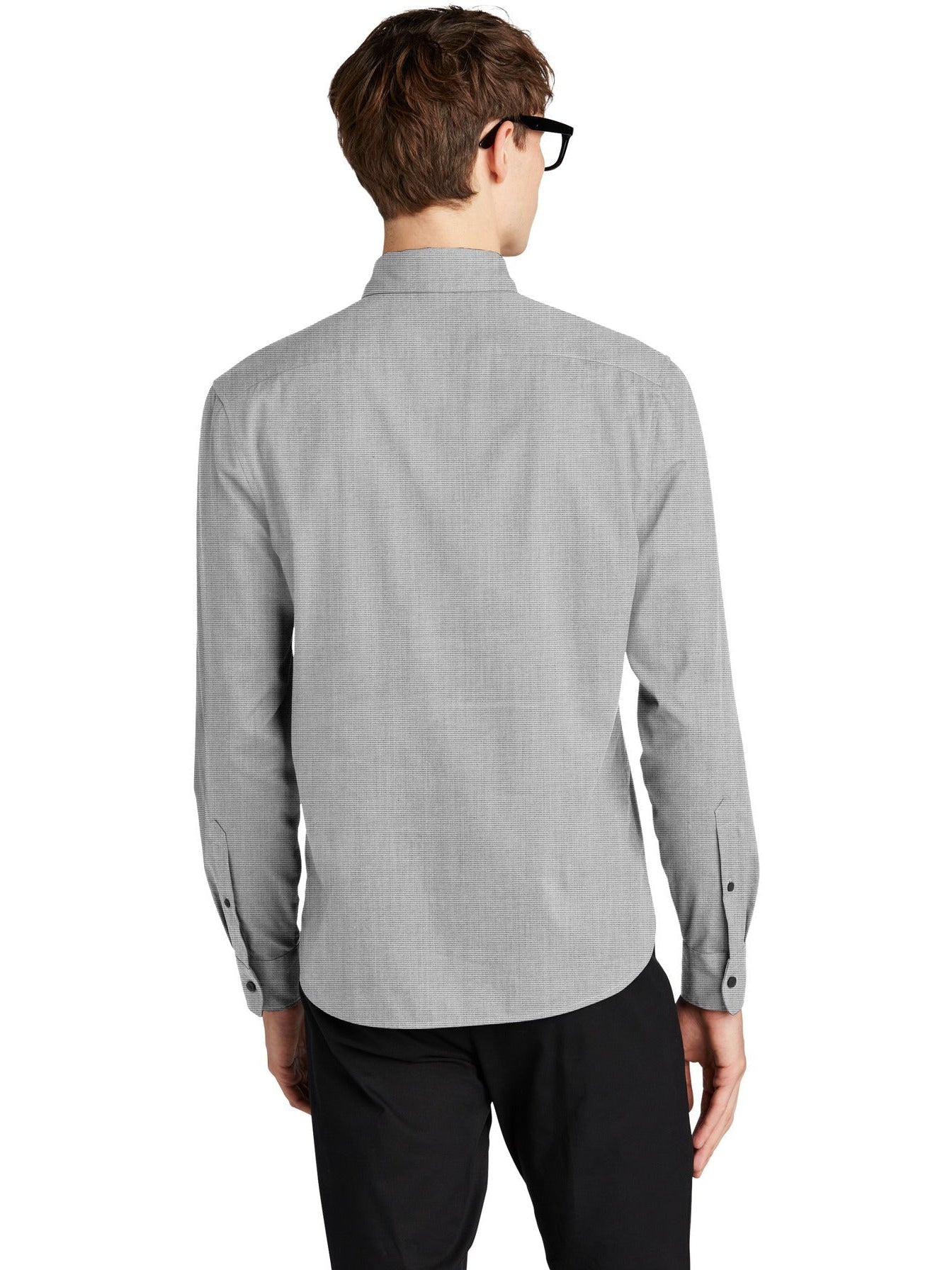 no-logo MERCER+METTLE Long Sleeve Stretch Woven Shirt-Regular-Mercer Mettle-Thread Logic