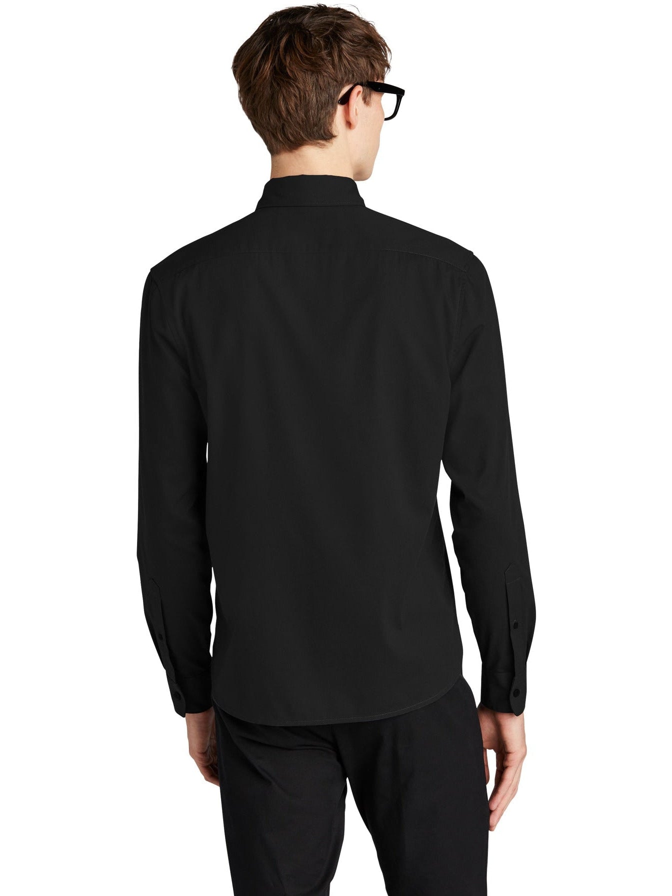 no-logo MERCER+METTLE Long Sleeve Stretch Woven Shirt-Regular-Mercer Mettle-Thread Logic