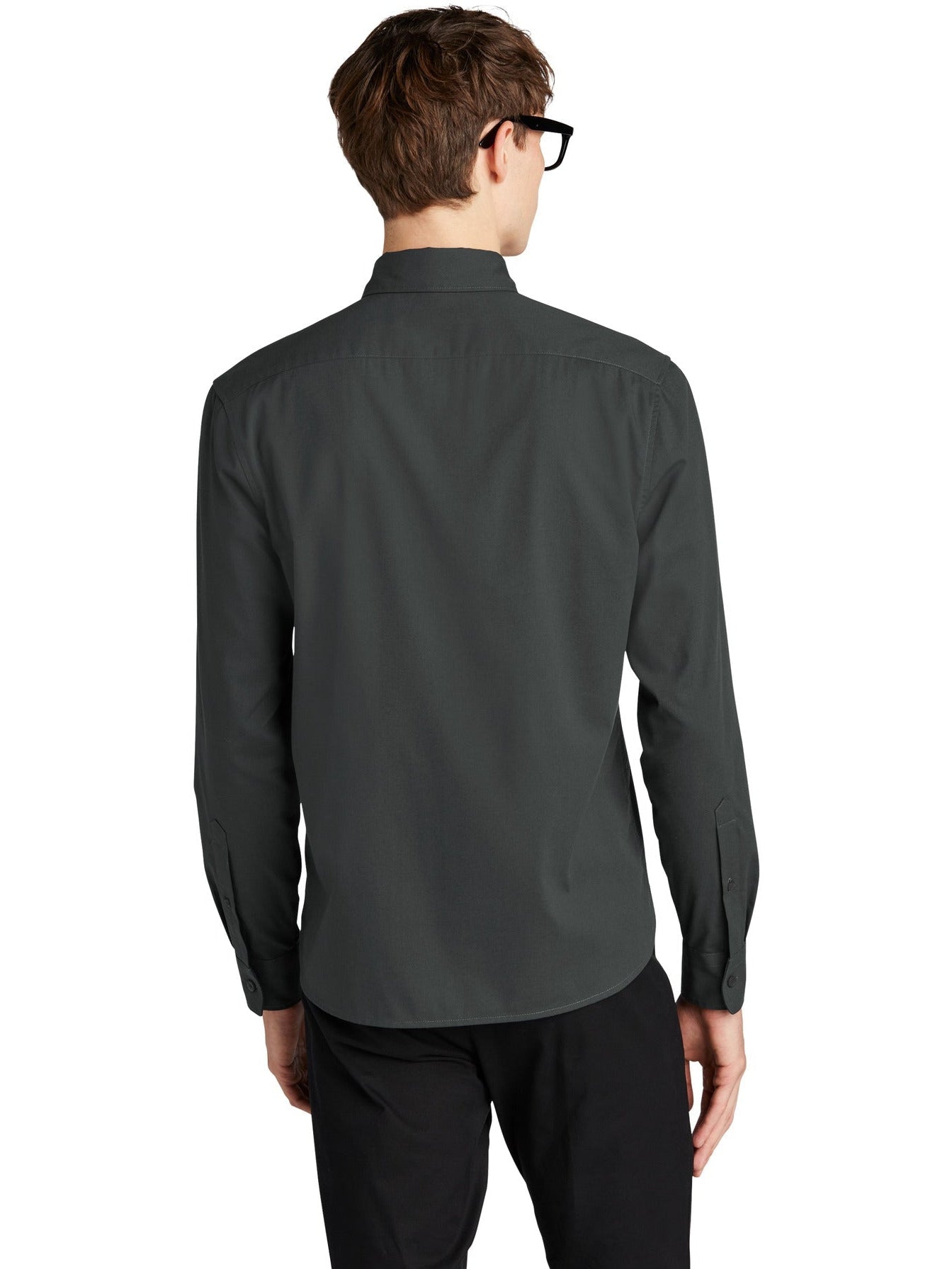 no-logo MERCER+METTLE Long Sleeve Stretch Woven Shirt-Regular-Mercer Mettle-Thread Logic