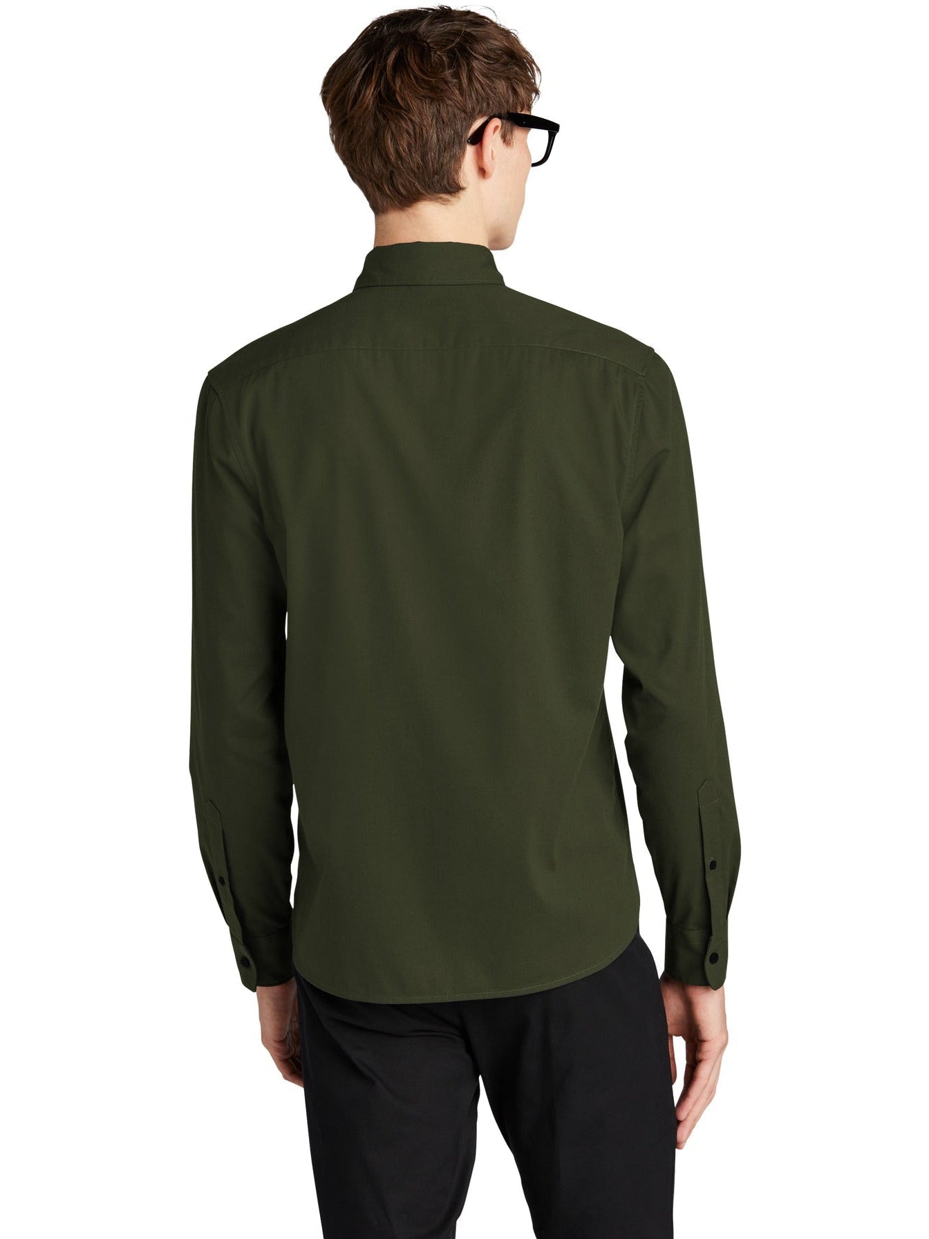 no-logo MERCER+METTLE Long Sleeve Stretch Woven Shirt-Regular-Mercer Mettle-Thread Logic