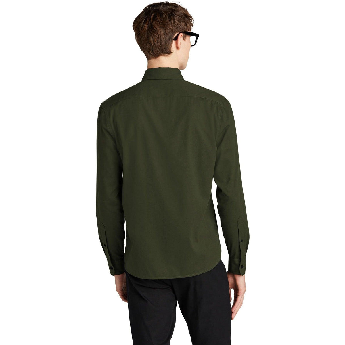 no-logo MERCER+METTLE Long Sleeve Stretch Woven Shirt-Regular-Mercer Mettle-Thread Logic