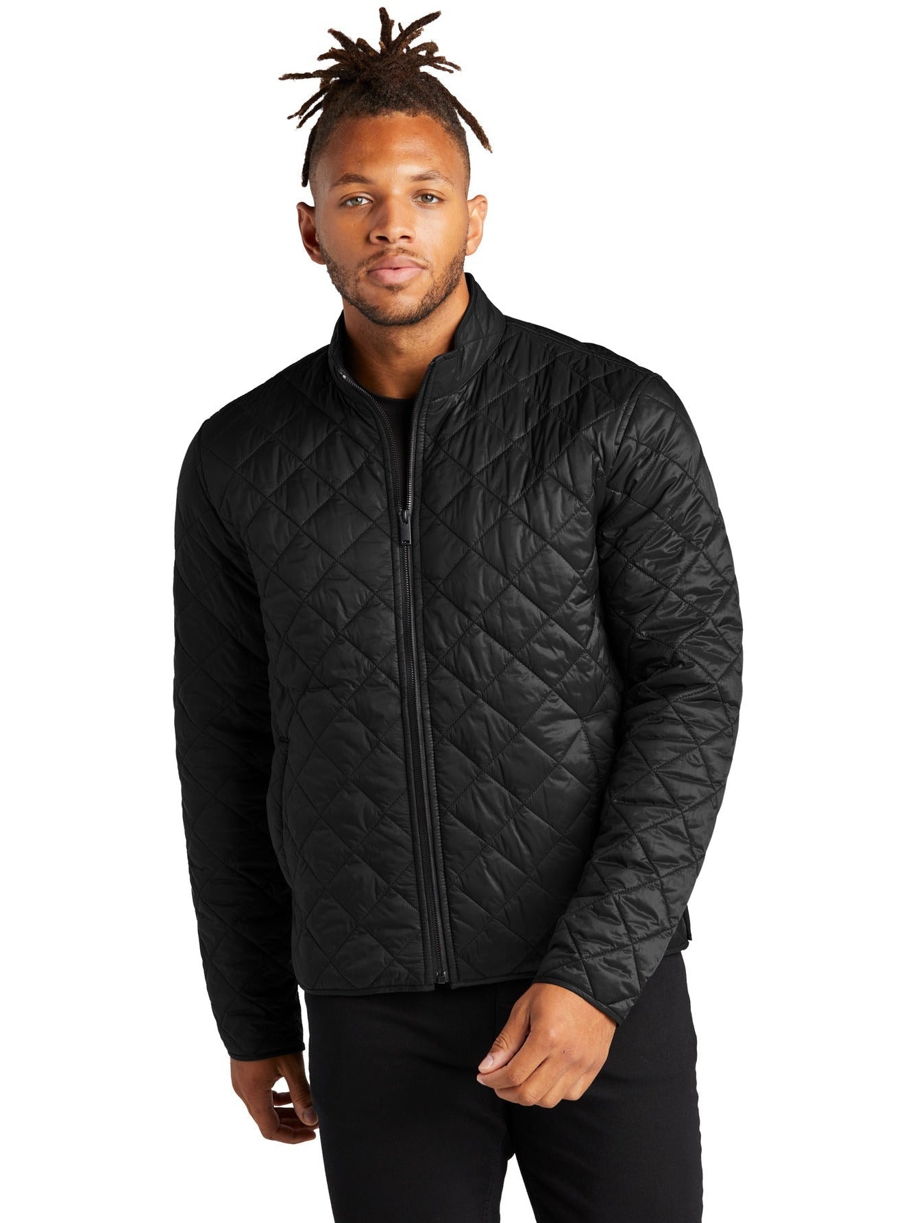 no-logo MERCER+METTLE Quilted Full-Zip Jacket-Regular-Mercer Mettle-Thread Logic