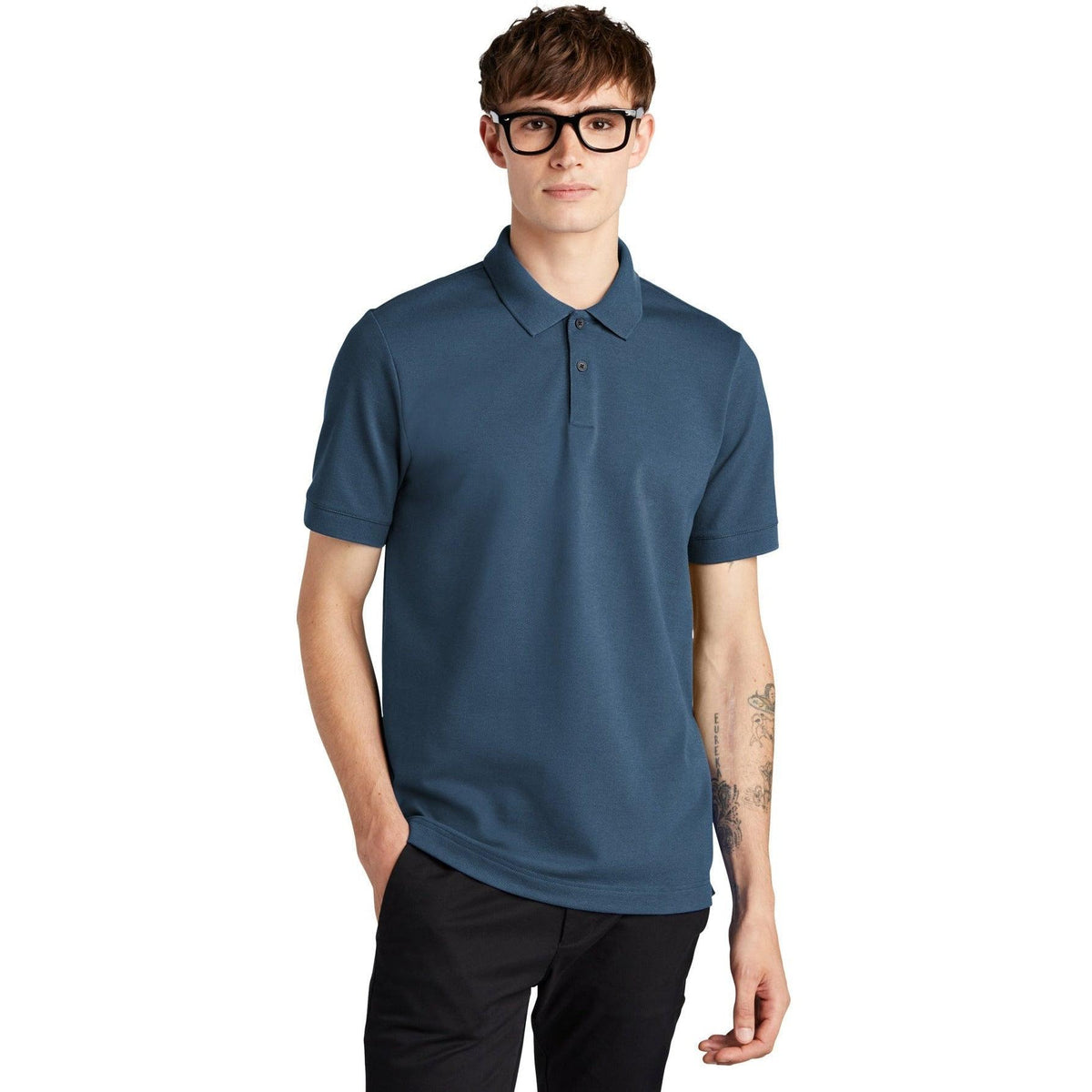 no-logo MERCER+METTLE Stretch Heavyweight Pique Polo-Regular-Mercer Mettle-Thread Logic
