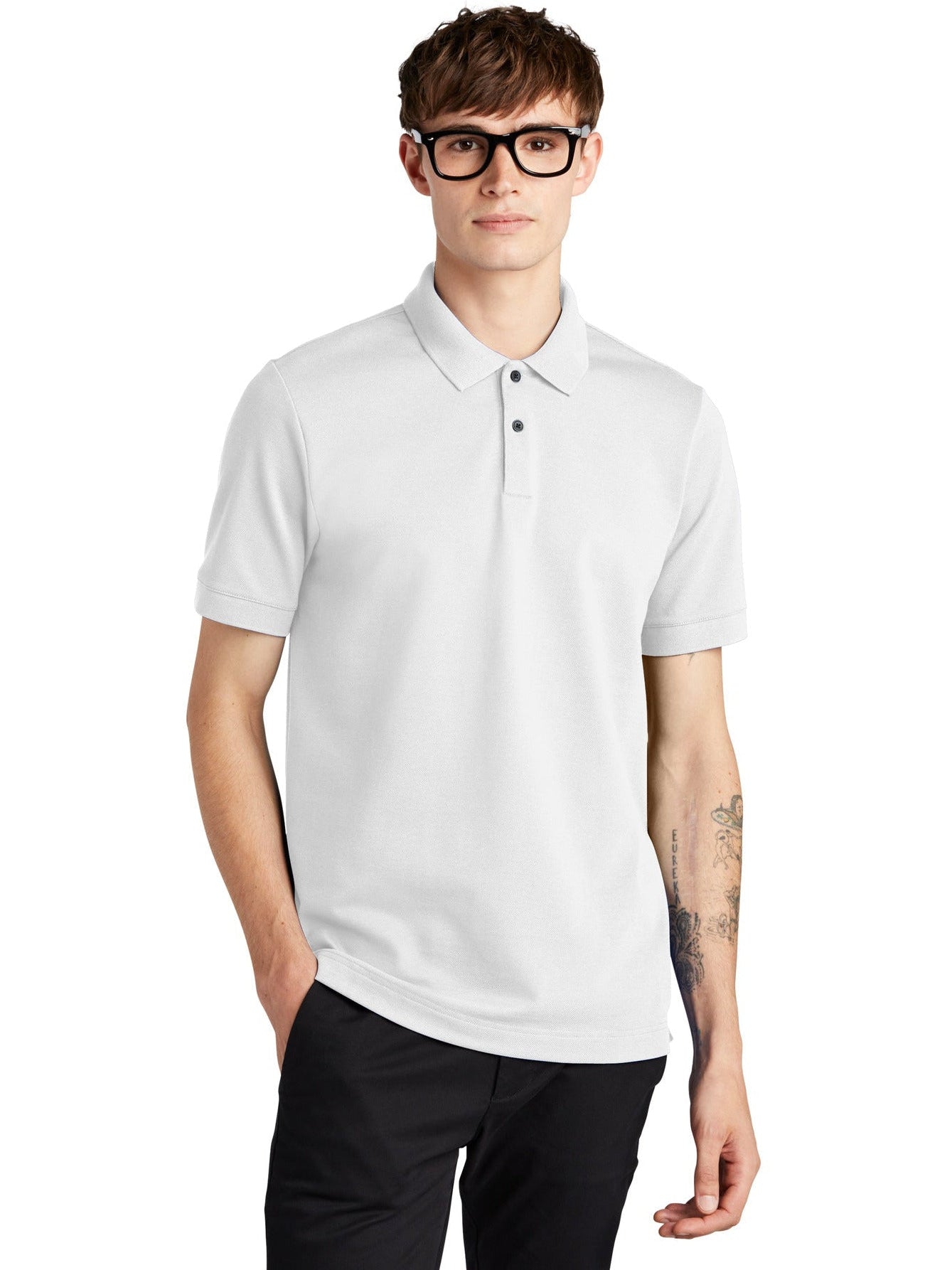 no-logo MERCER+METTLE Stretch Heavyweight Pique Polo-Regular-Mercer Mettle-Thread Logic