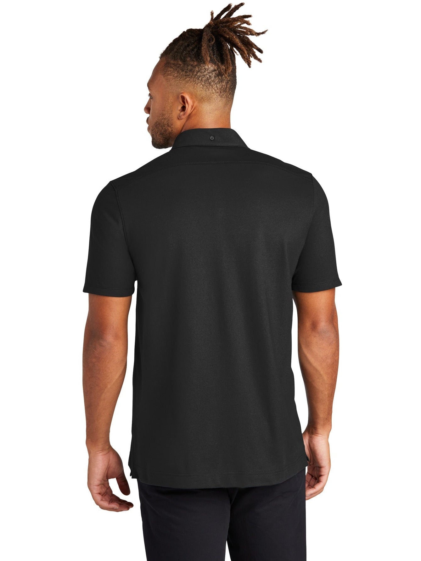 no-logo MERCER+METTLE Stretch Pique Full-Button Polo-Regular-Mercer Mettle-Thread Logic