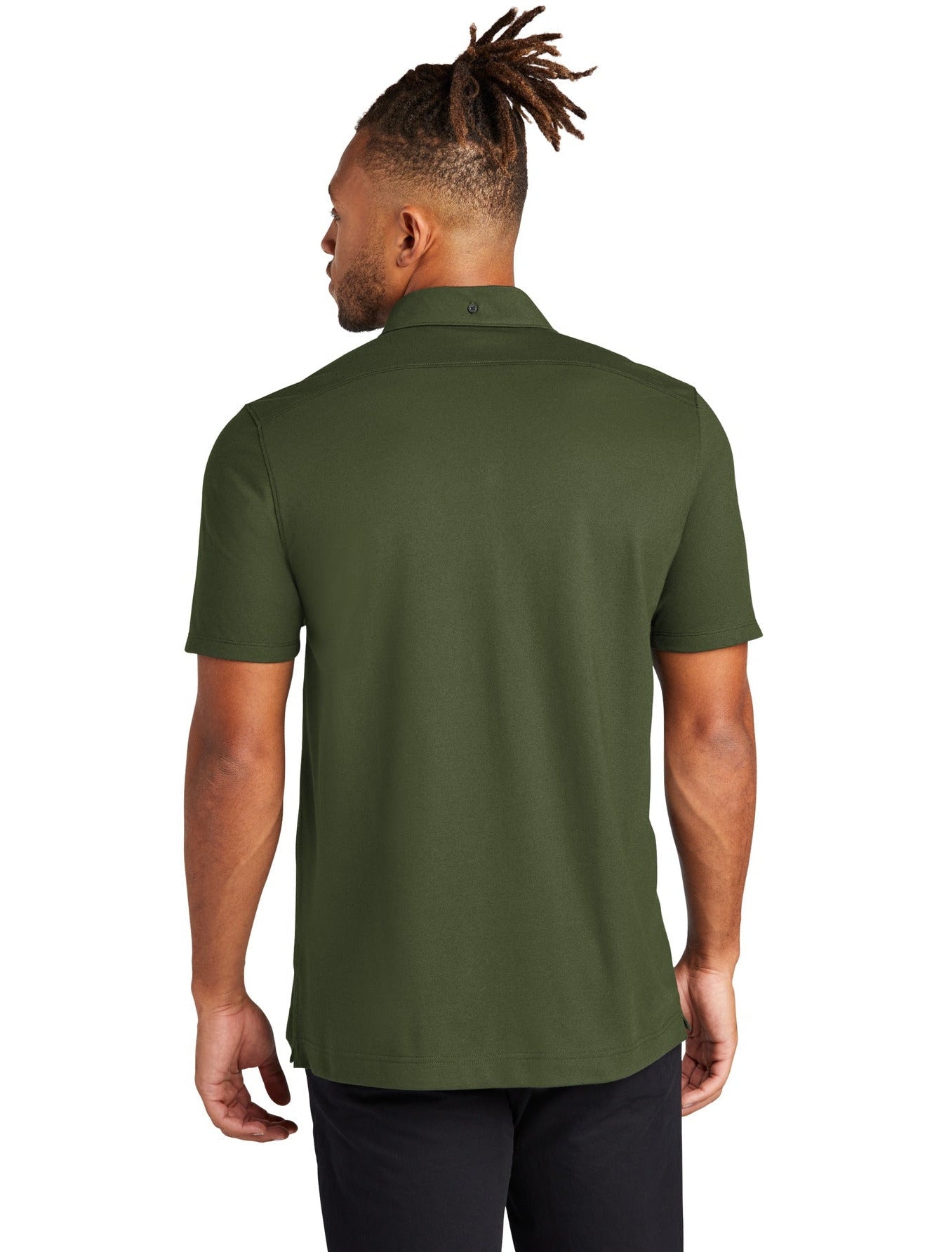 no-logo MERCER+METTLE Stretch Pique Full-Button Polo-Regular-Mercer Mettle-Thread Logic