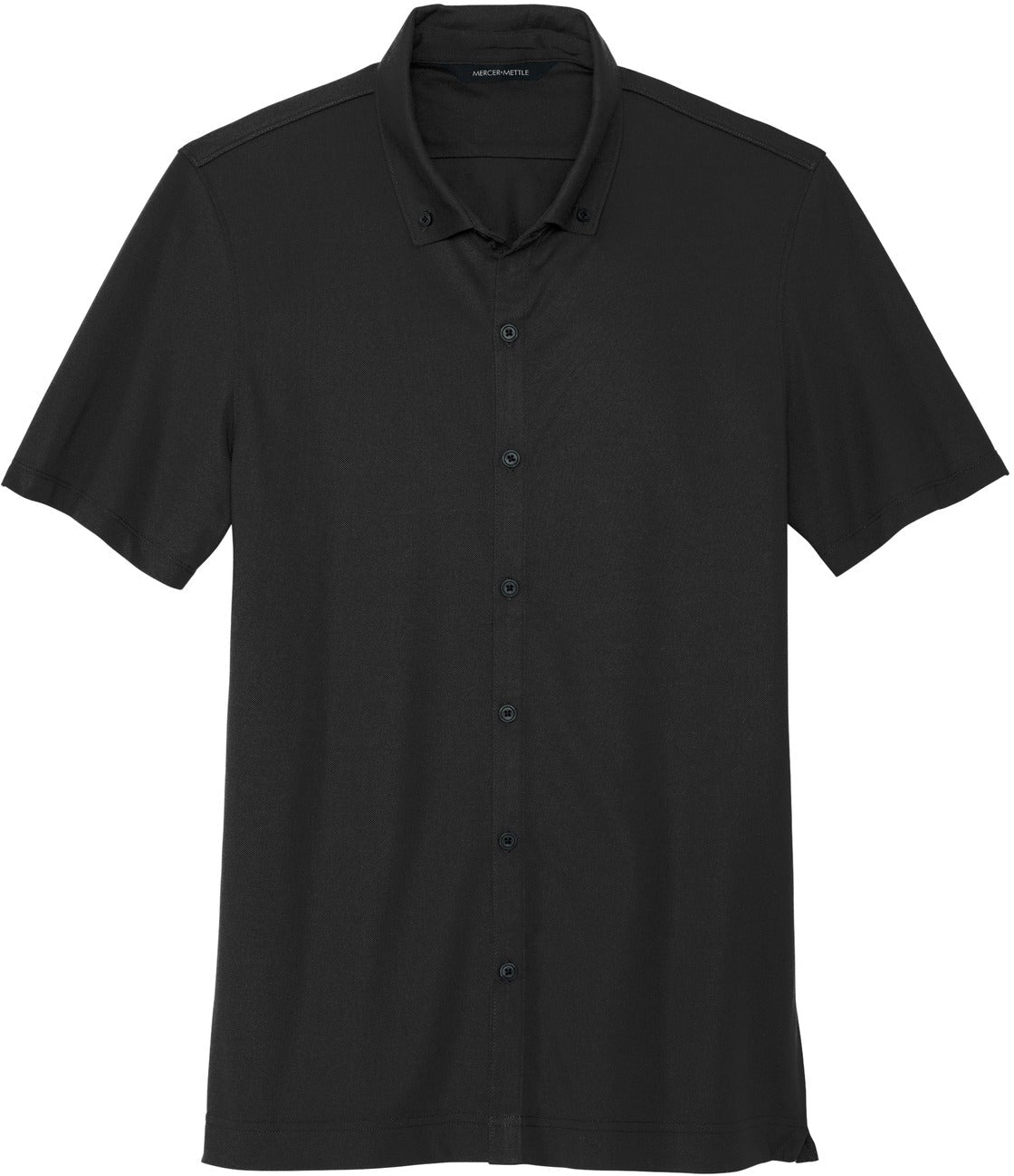 MERCER+METTLE Stretch Pique Full-Button Polo