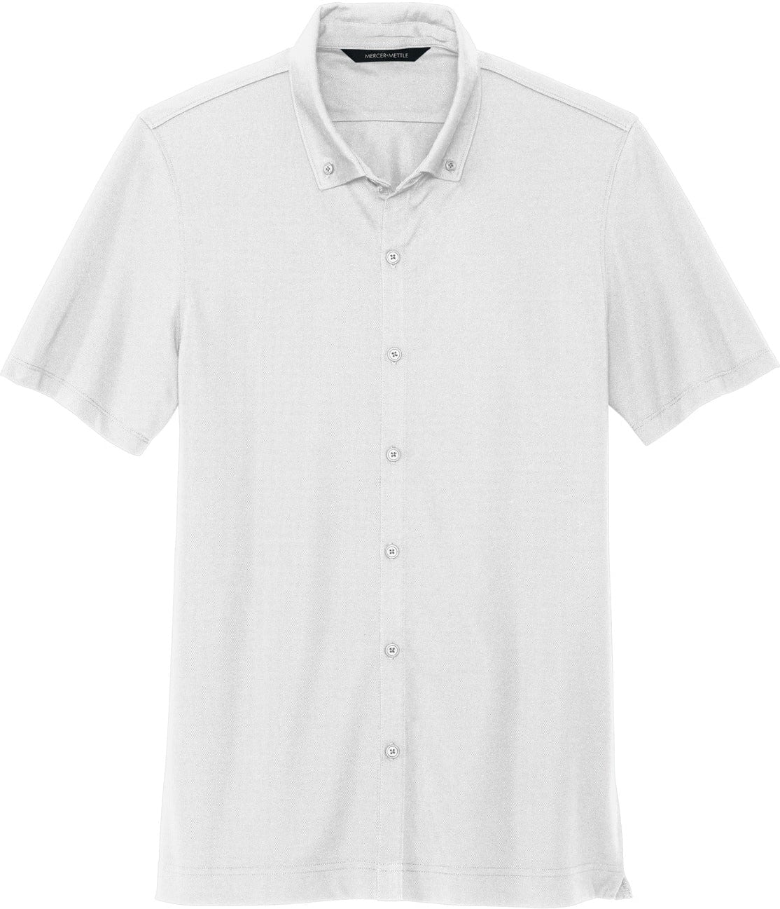 MERCER+METTLE Stretch Pique Full-Button Polo