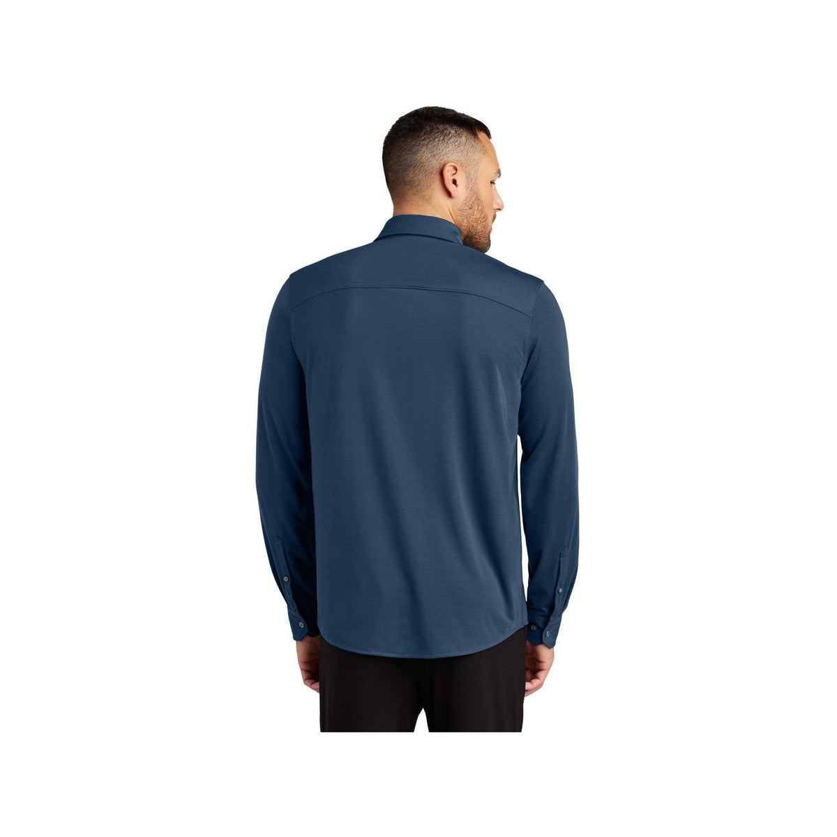 no-logo Mercer+Mettle Stretch Jersey Long Sleeve Shirt-Mercer Mettle-Thread Logic