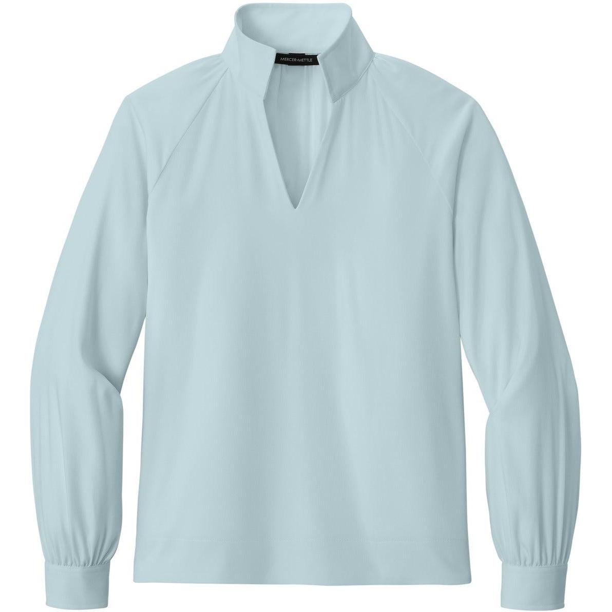 no-logo Mercer+Mettle Women's Long Sleeve Buttery Soft Popover Blouse