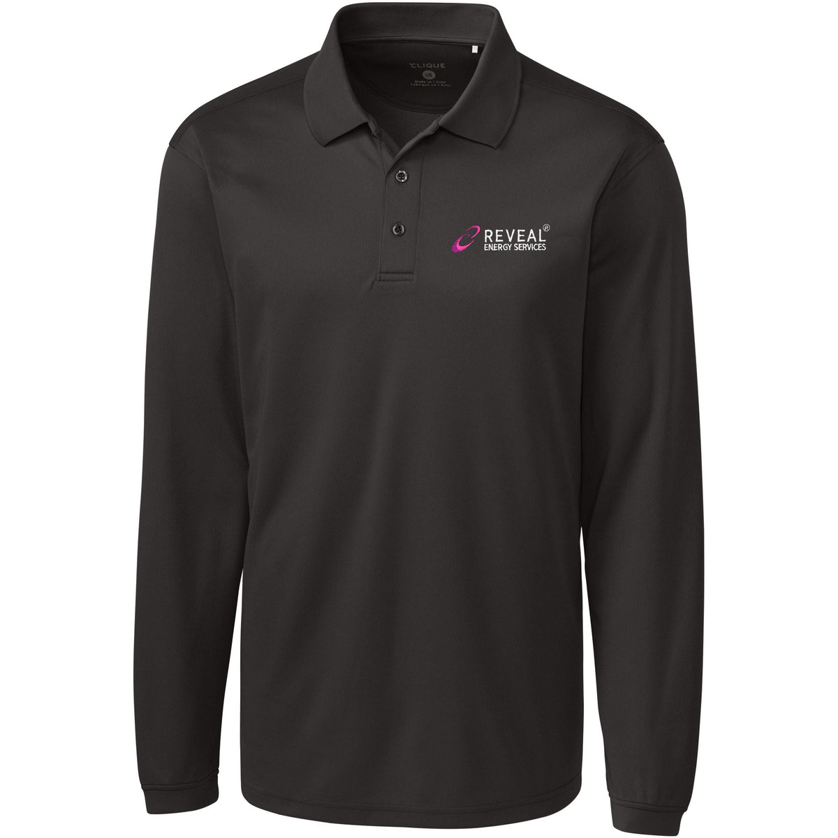 no-logo Clique Long Sleeve Ice Pique Polo-Polos-Clique-Thread Logic