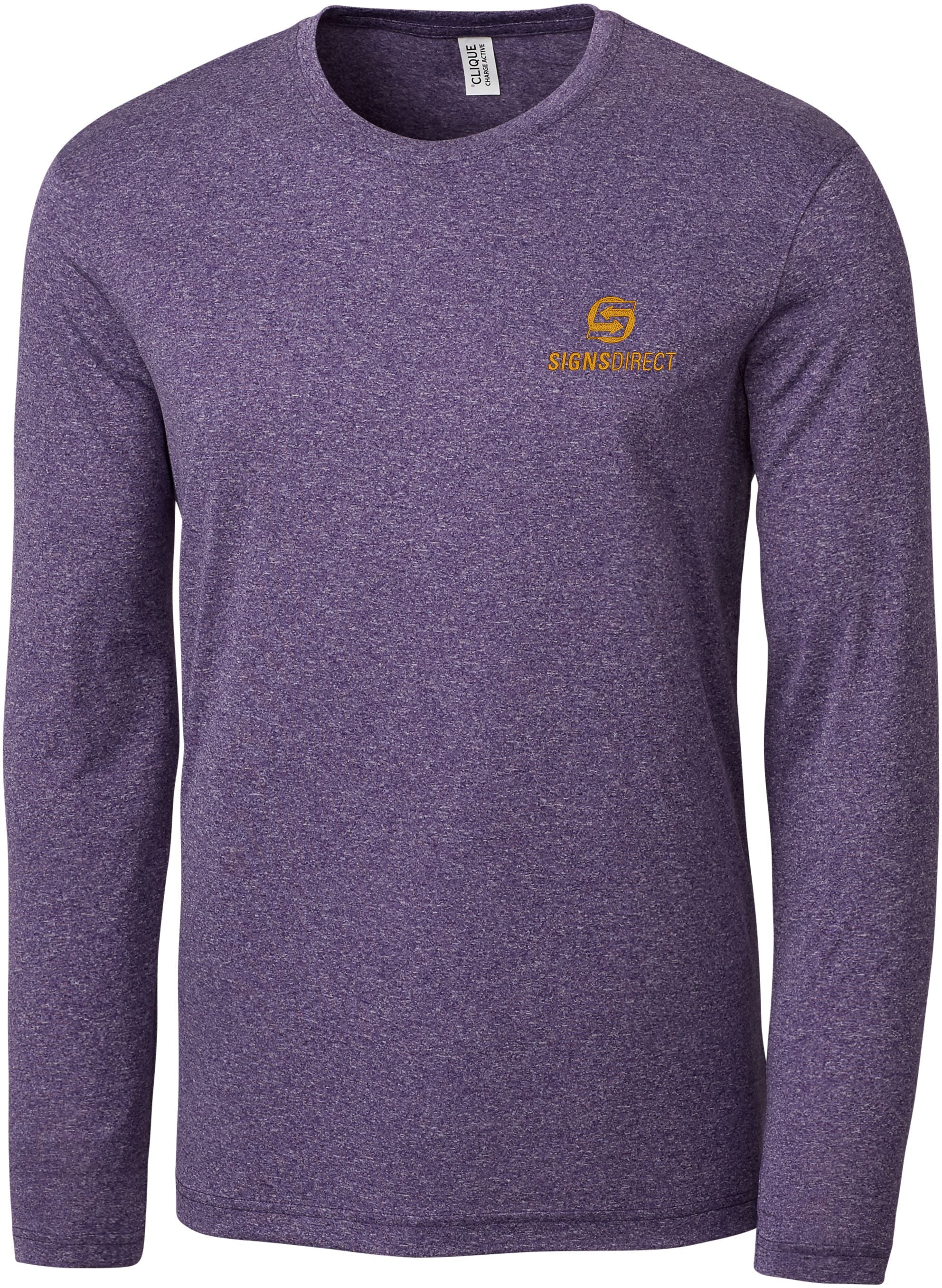 【2plan】Voltier pigment long sleeve t-shirt Clique MQK00095 T-Shirt with Custom Embroidery