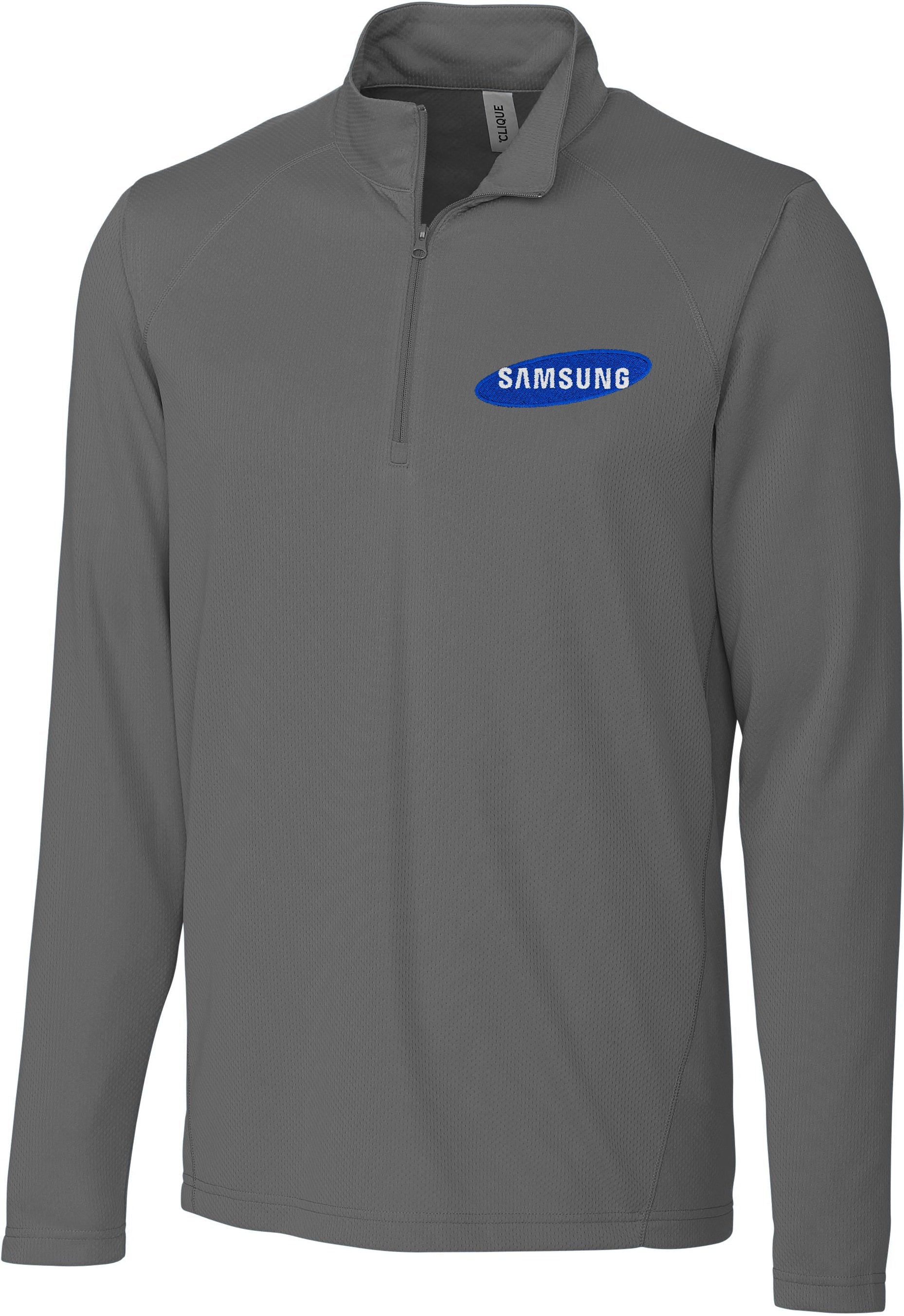 Clique MQK00098 1/2-Zip Pullover with Custom Embroidery