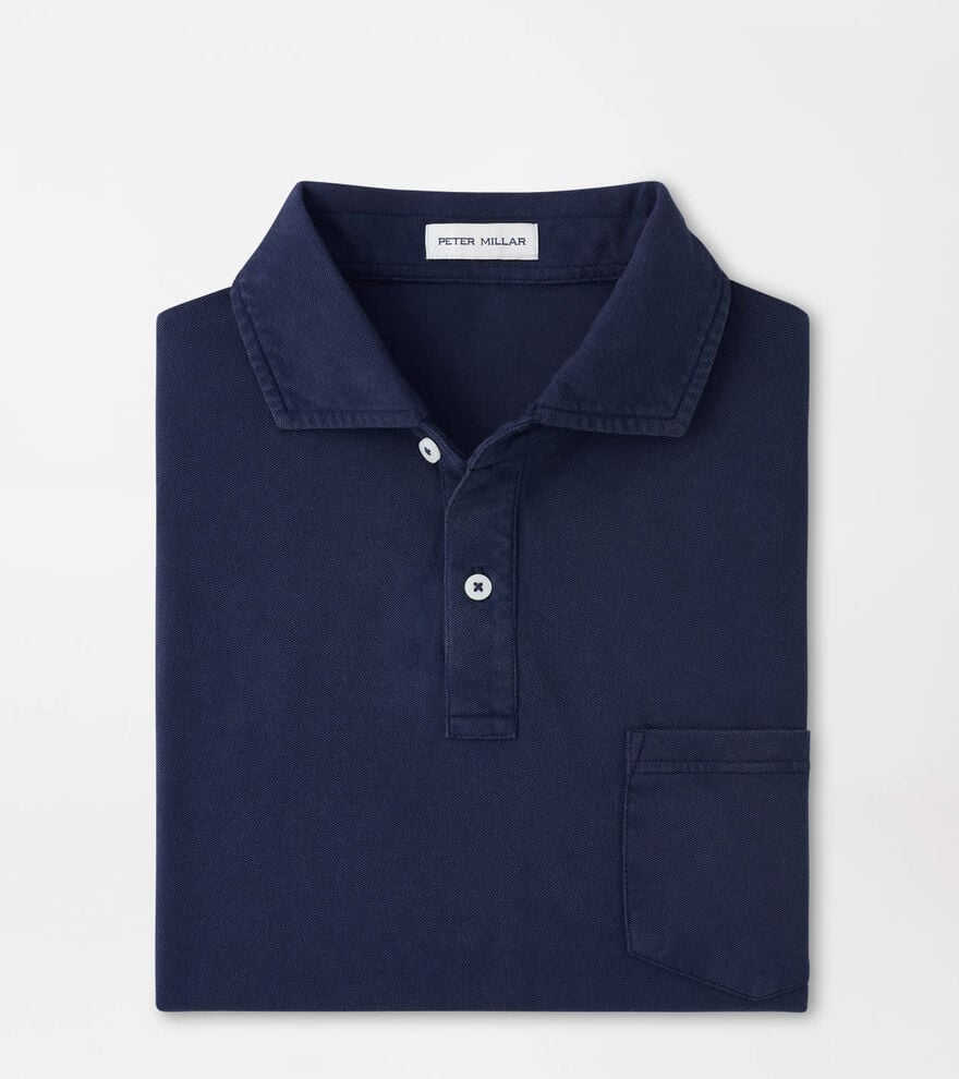 no-logo Peter Millar Everyday Piqué Polo-Peter Millar-Atlantic Blue-S-Thread Logic