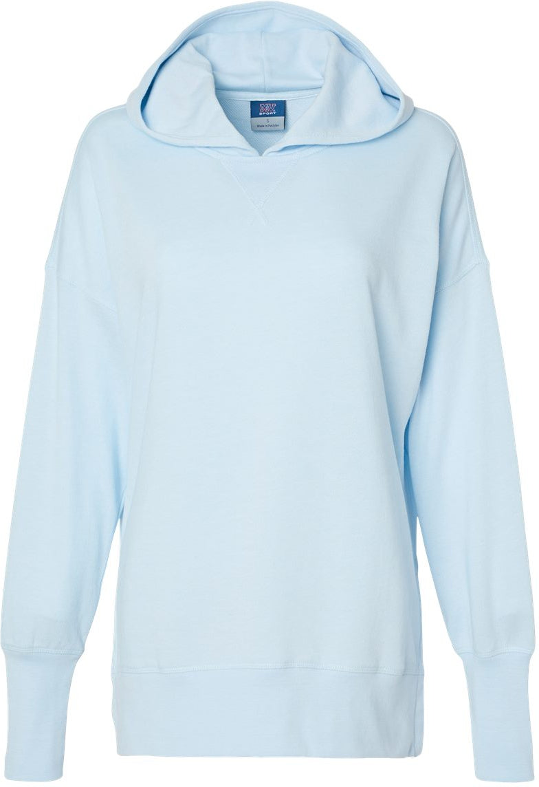 MV Sport Ladies French Terry Hooded Sweatshirt W23720 With Custom