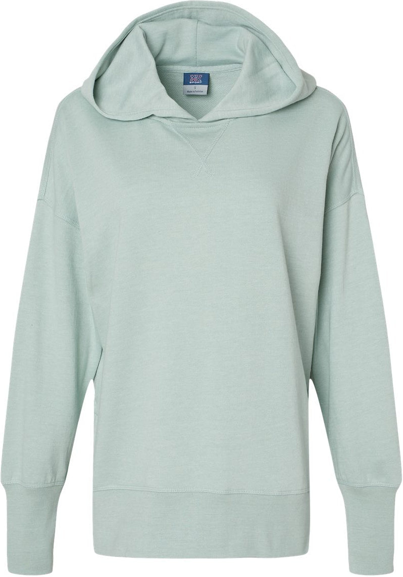MV Sport Ladies French Terry Hooded Sweatshirt-Apparel-MV Sport-Greenstone-S-Thread Logic