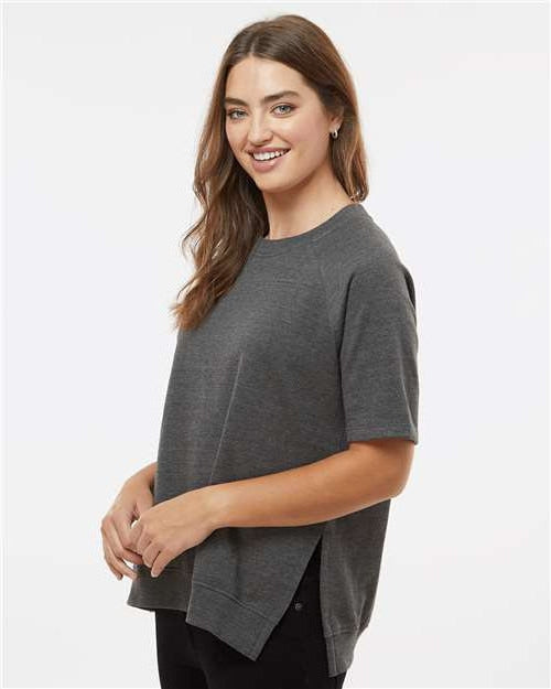 no-logo MV Sport Ladies French Terry Short Sleeve Crewneck Pullover-Apparel-MV Sport-Thread Logic