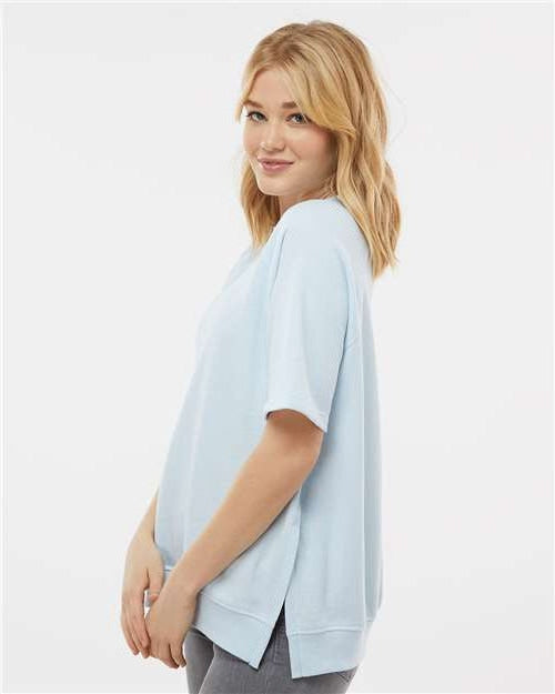 no-logo MV Sport Ladies French Terry Short Sleeve Crewneck Pullover-Apparel-MV Sport-Thread Logic