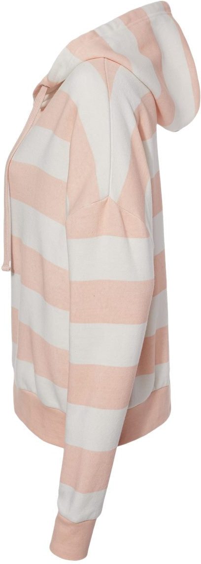 no-logo MV Sport Ladies Striped Fleece Boxy Hooded Sweatshirt-Fleece-MV Sport-Thread Logic