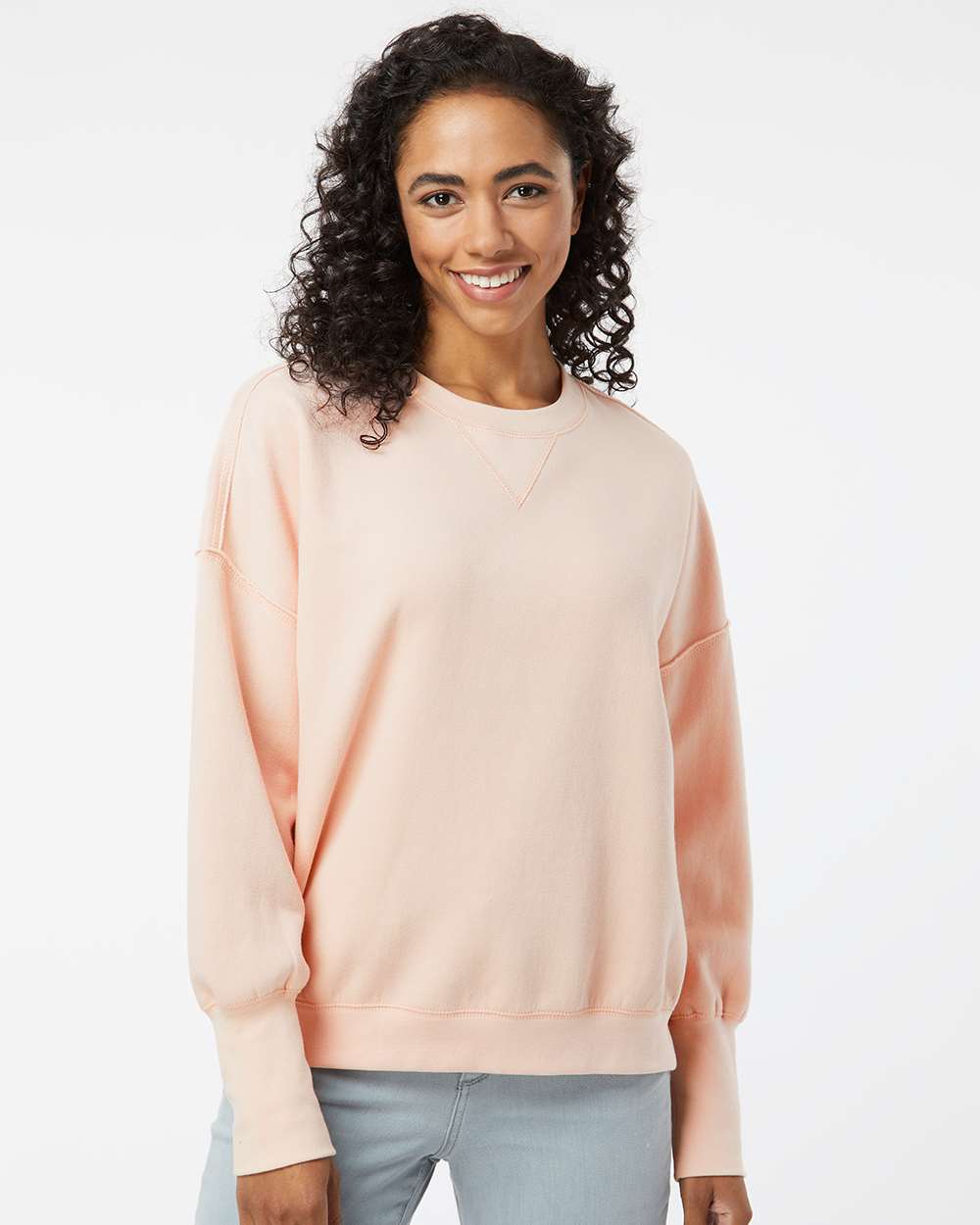 no-logo MV Sport Ladies Sueded Fleece Crewneck Sweatshirt-Fleece-MV Sport-Thread Logic