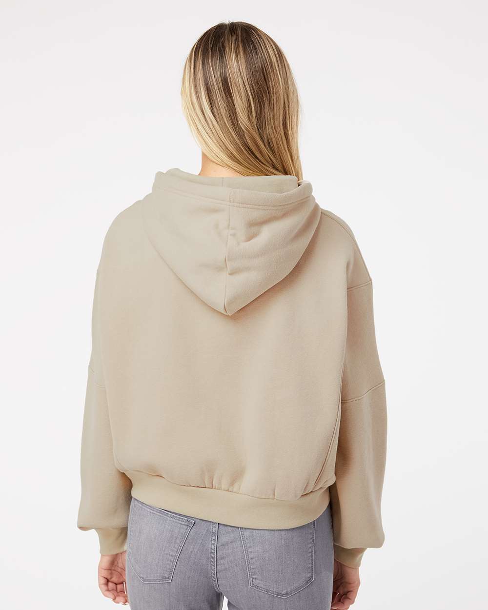 no-logo MV Sport Ladies Sueded Fleece Cropped Hooded Sweatshirt-Fleece-MV Sport-Thread Logic