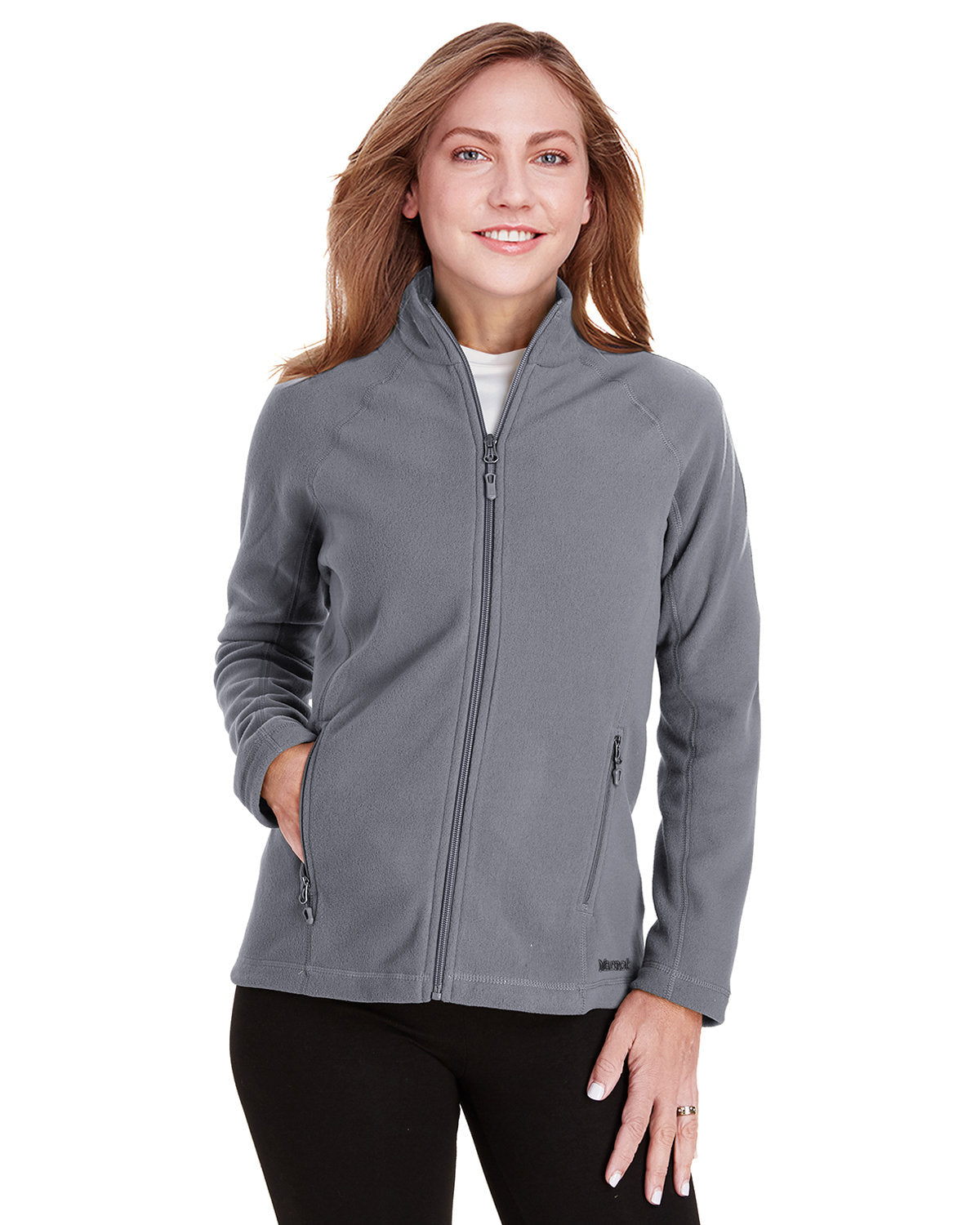 Marmot Ladies Rocklin Fleece Jacket-Ladies Jackets-Marmot-Steel Onyx-XS-Thread Logic