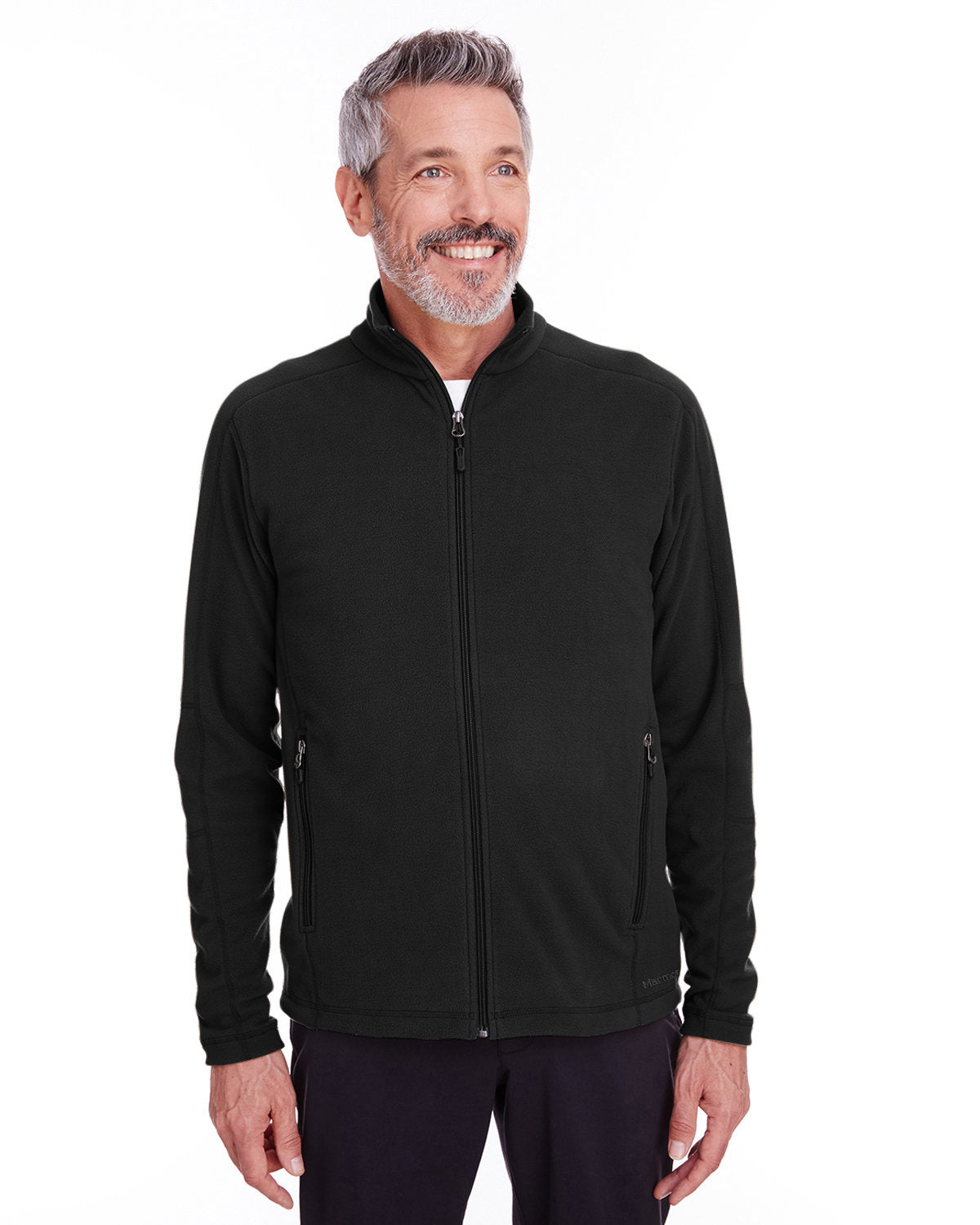 Marmot Rocklin Fleece Full-Zip Jacket-Men's Jackets-Marmot-Black-S-Thread Logic