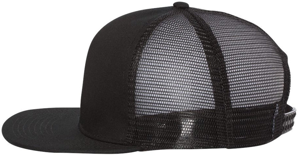 no-logo Mega Cap Flat Bill Six-Panel Trucker Cap-Headwear-Mega Cap-Thread Logic