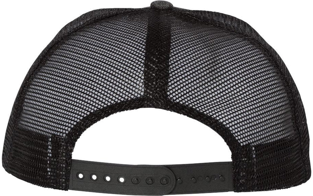 no-logo Mega Cap Flat Bill Six-Panel Trucker Cap-Headwear-Mega Cap-Thread Logic