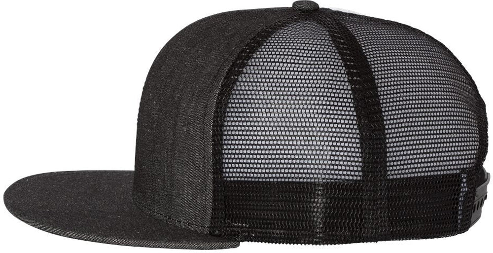 no-logo Mega Cap Flat Bill Six-Panel Trucker Cap-Headwear-Mega Cap-Thread Logic