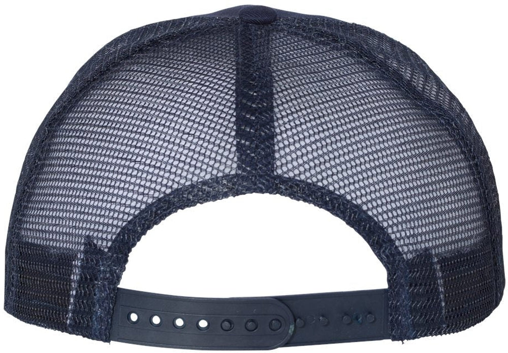 no-logo Mega Cap Flat Bill Six-Panel Trucker Cap-Headwear-Mega Cap-Thread Logic