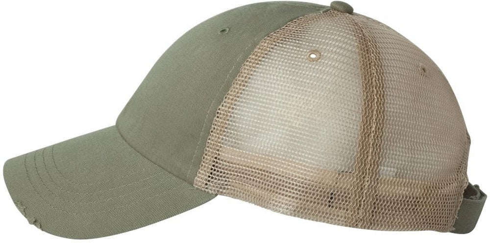 no-logo Mega Cap Frayed-Bill Twill Cap-Caps-Mega Cap-Thread Logic