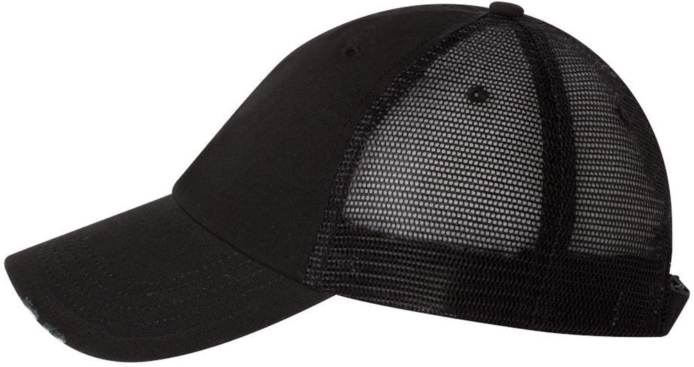 no-logo Mega Cap Frayed-Bill Twill Cap-Caps-Mega Cap-Thread Logic