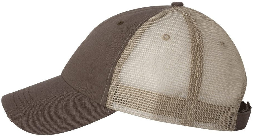 no-logo Mega Cap Frayed-Bill Twill Cap-Caps-Mega Cap-Thread Logic